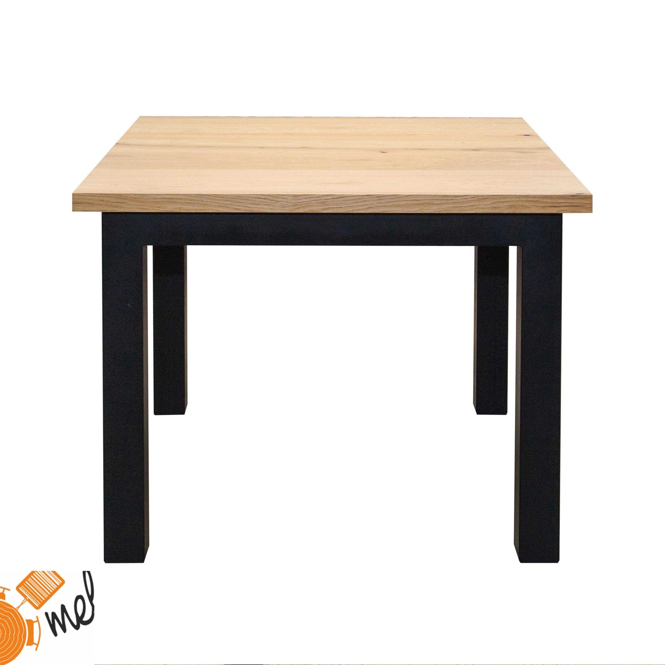 Stół kwadratowy z dostawkami drewniany rozkładany