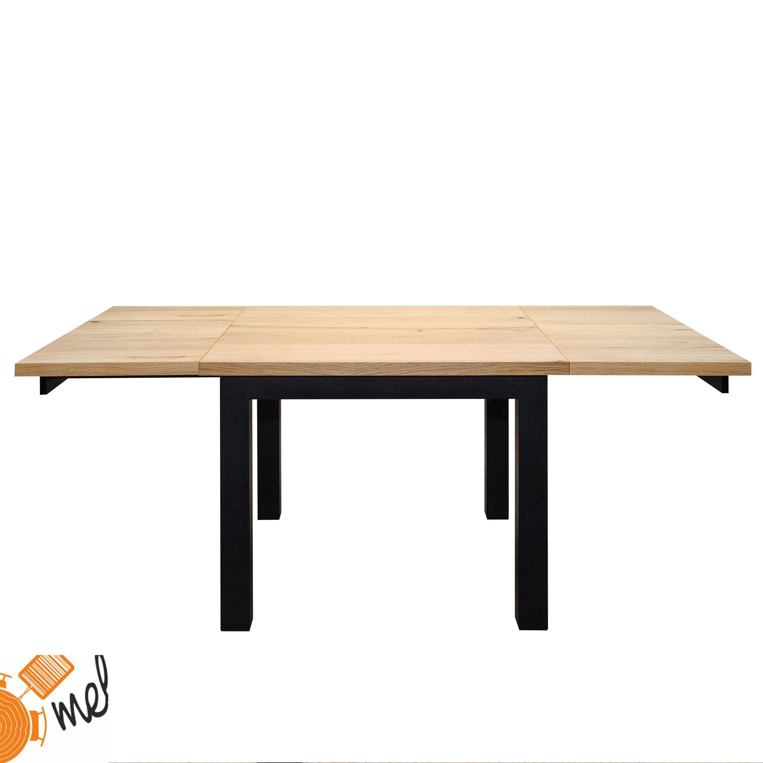 Stół kwadratowy z dostawkami drewniany rozkładany