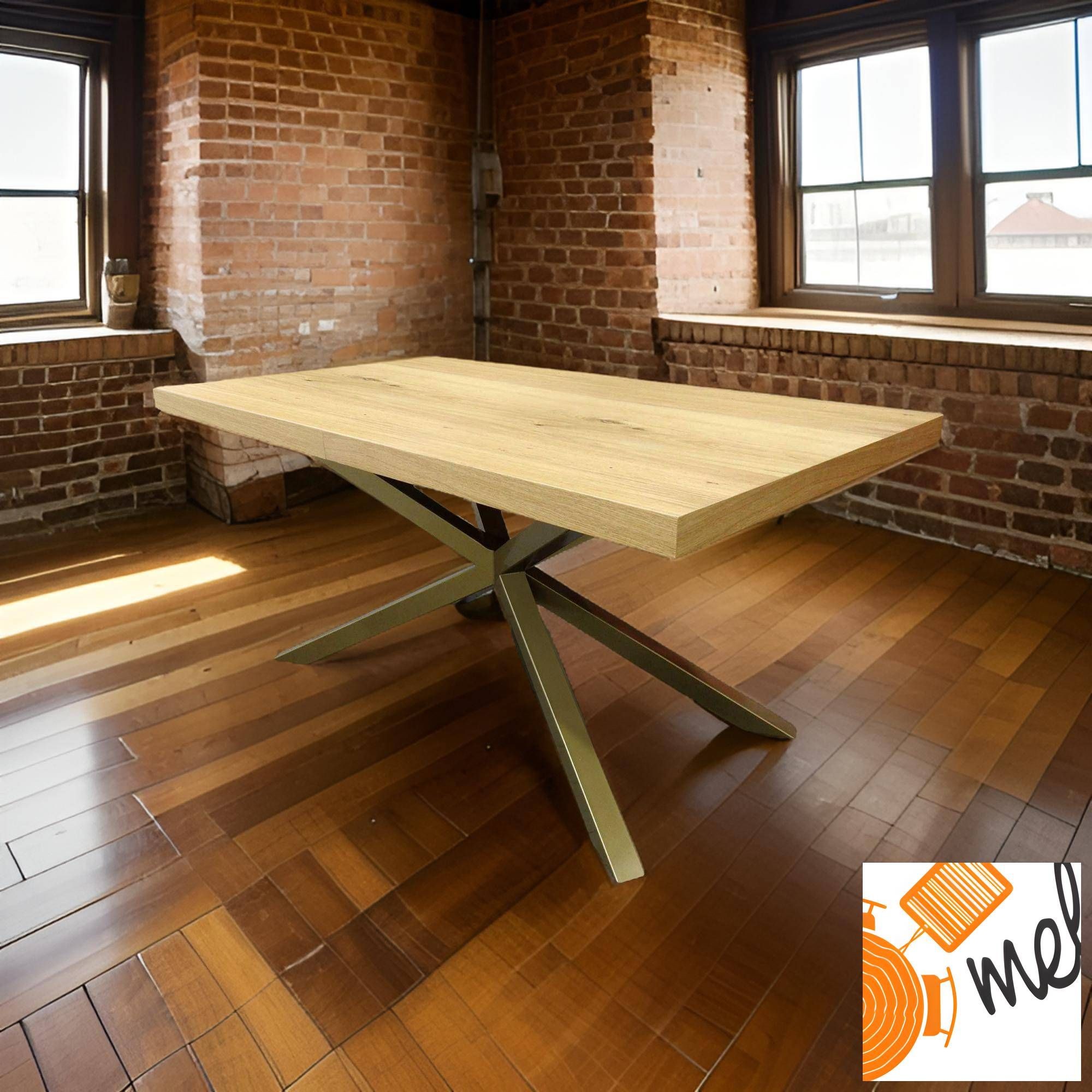 Rozkładany Stół S24 Pająk na Złotych Nogach - obrazek 2