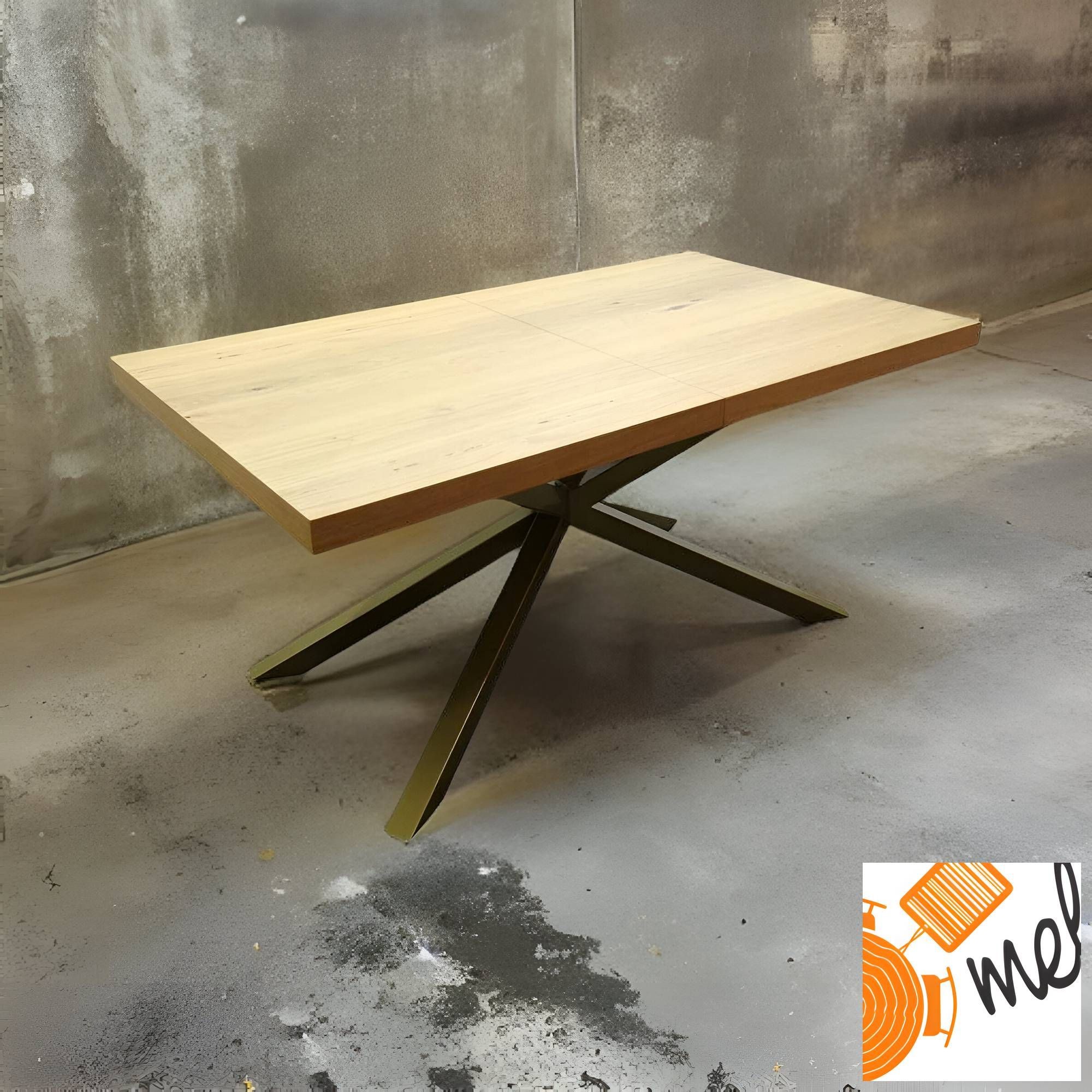 Rozkładany Stół S24 Pająk na Złotych Nogach - obrazek 3