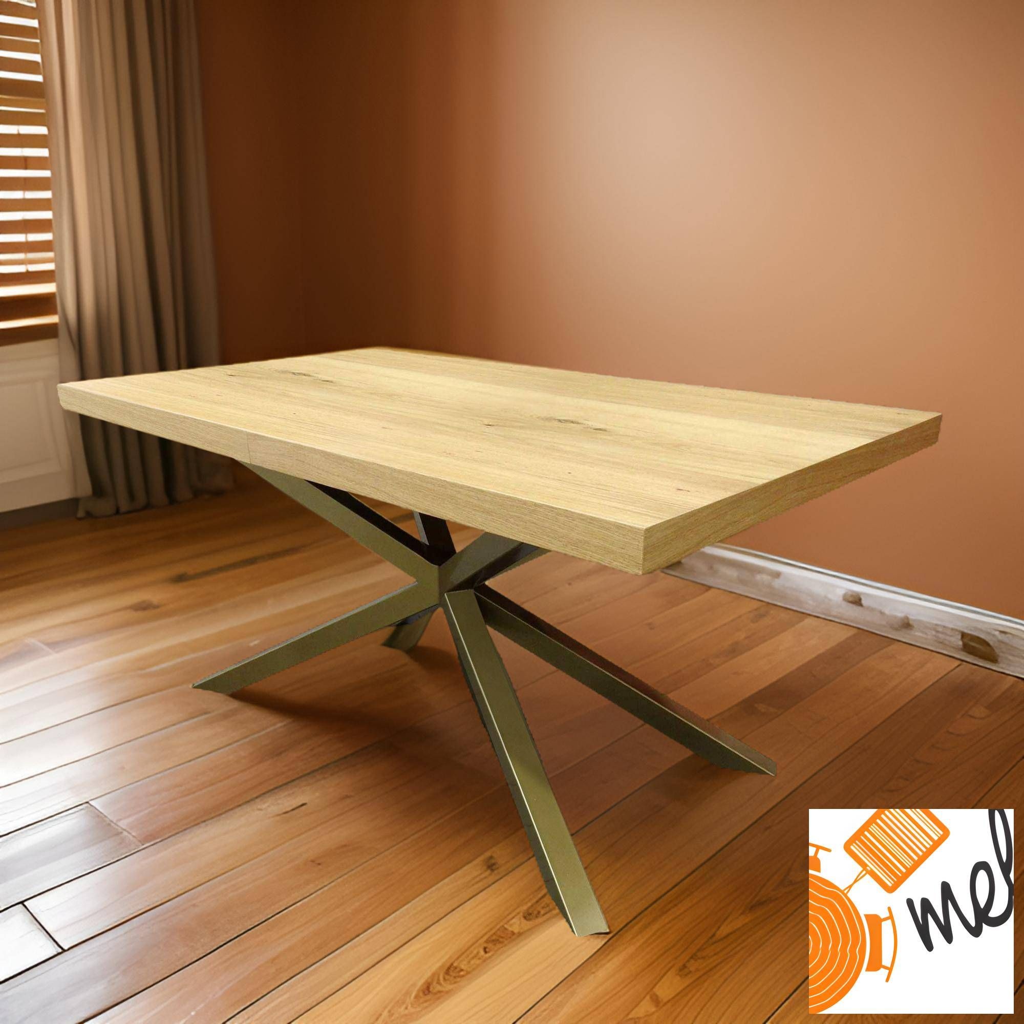 Rozkładany Stół S24 Pająk na Złotych Nogach - obrazek 4