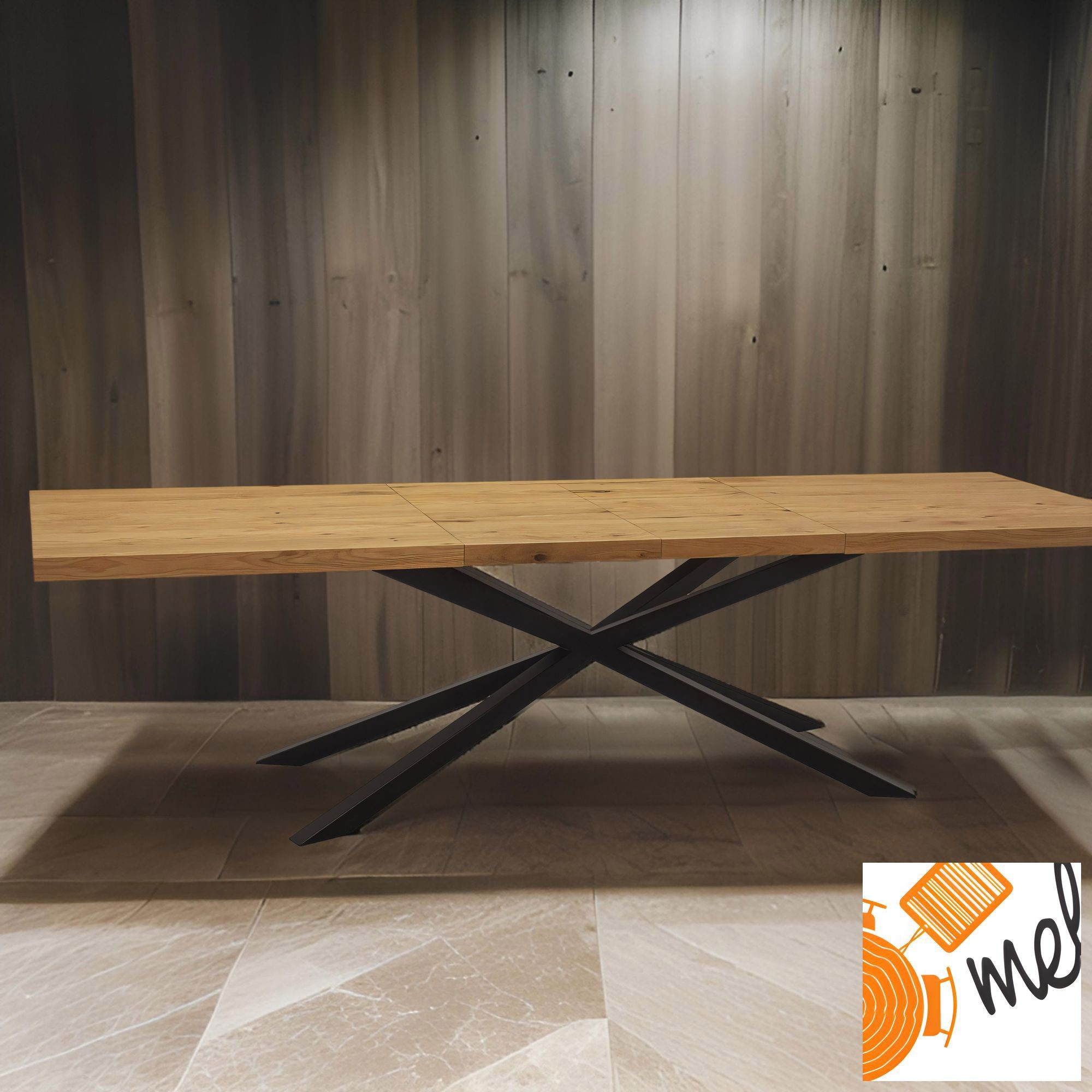 Stół loftowy rozkładany typu Pająk