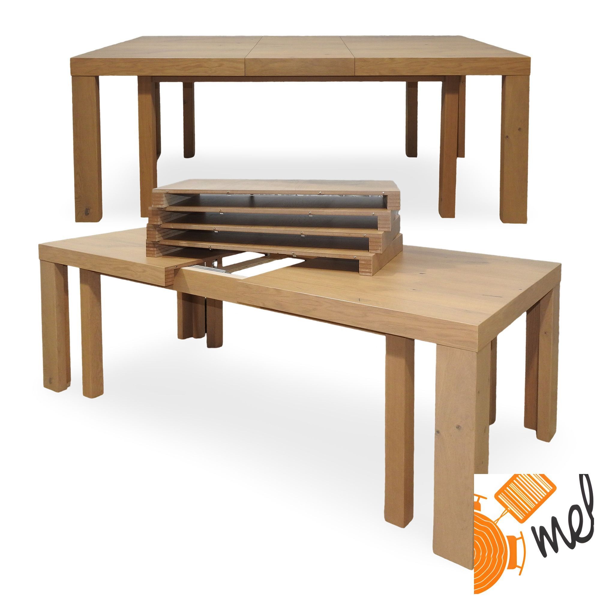 Stół rozkładany Navara z forniru dębowego