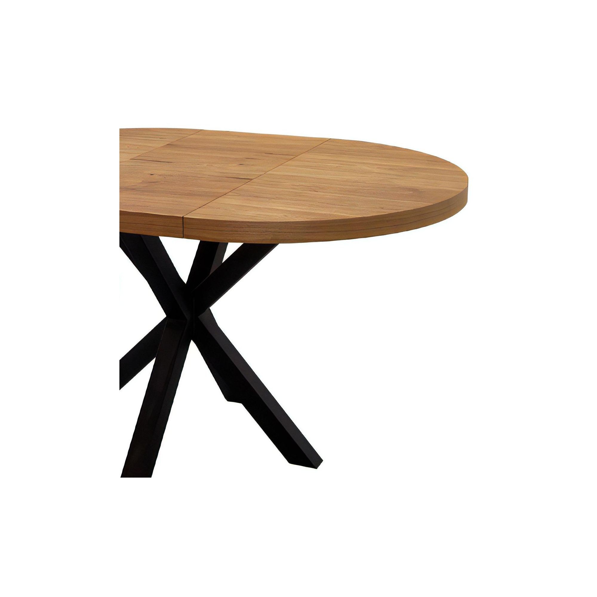 Stół rozkładany do jadalni okrągły z metalowymi nogami – model S27 - obrazek 4