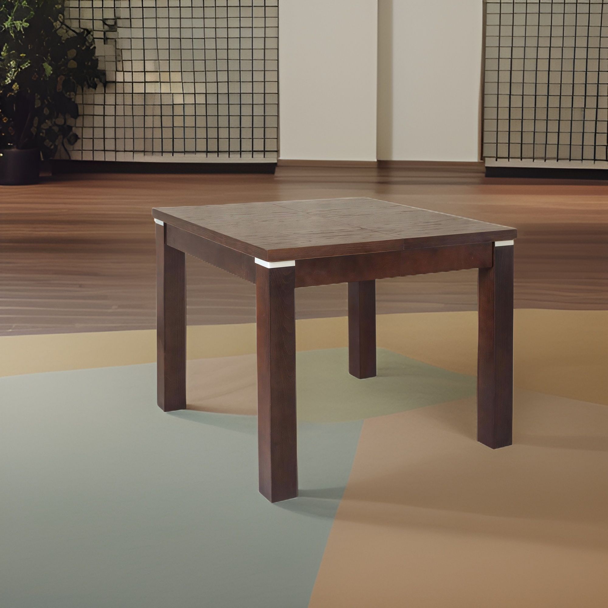 Nowoczesny stół rozkładany kwadratowy z forniru dębowego – model S22 - obrazek 3