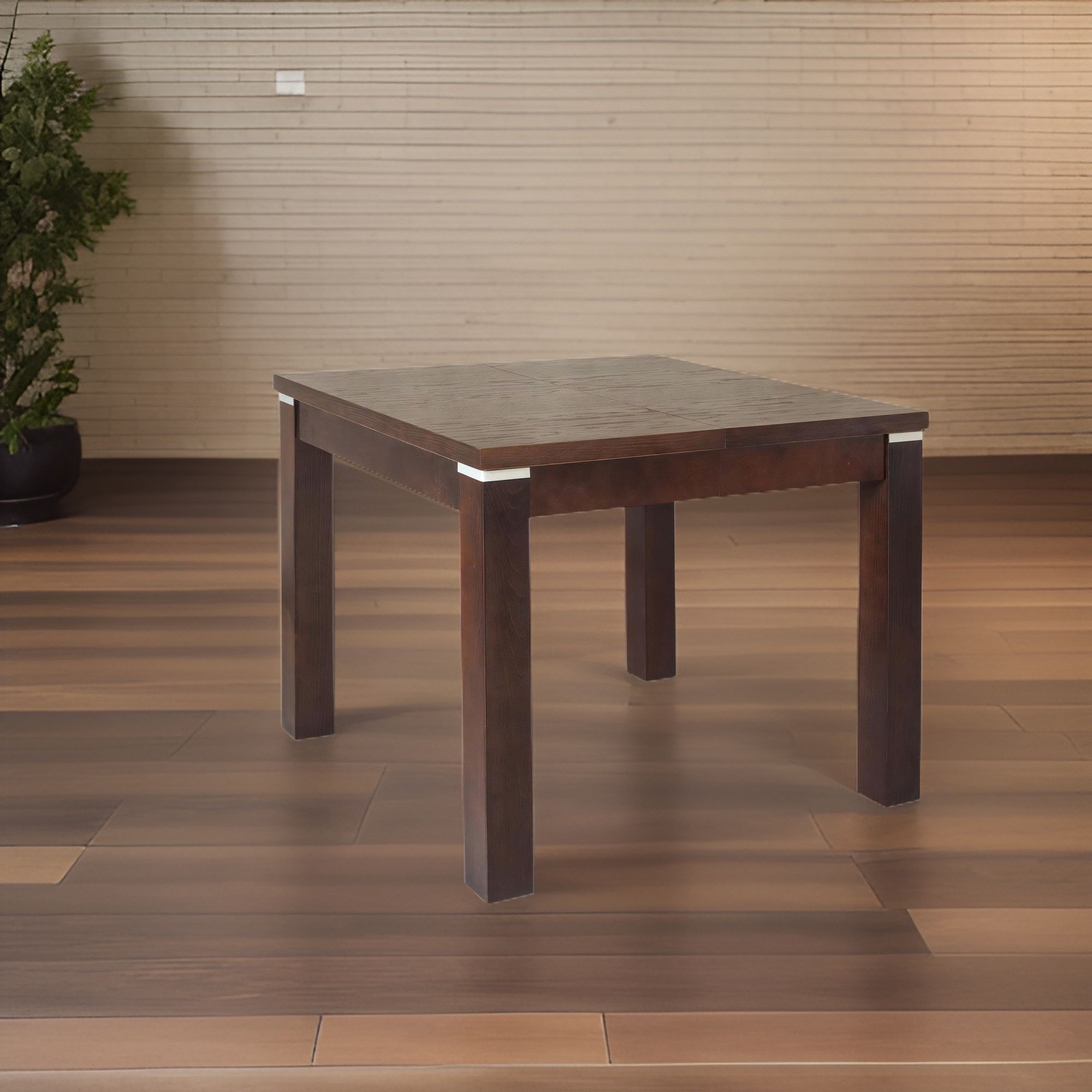 Nowoczesny stół rozkładany kwadratowy z forniru dębowego – model S22 - obrazek 4