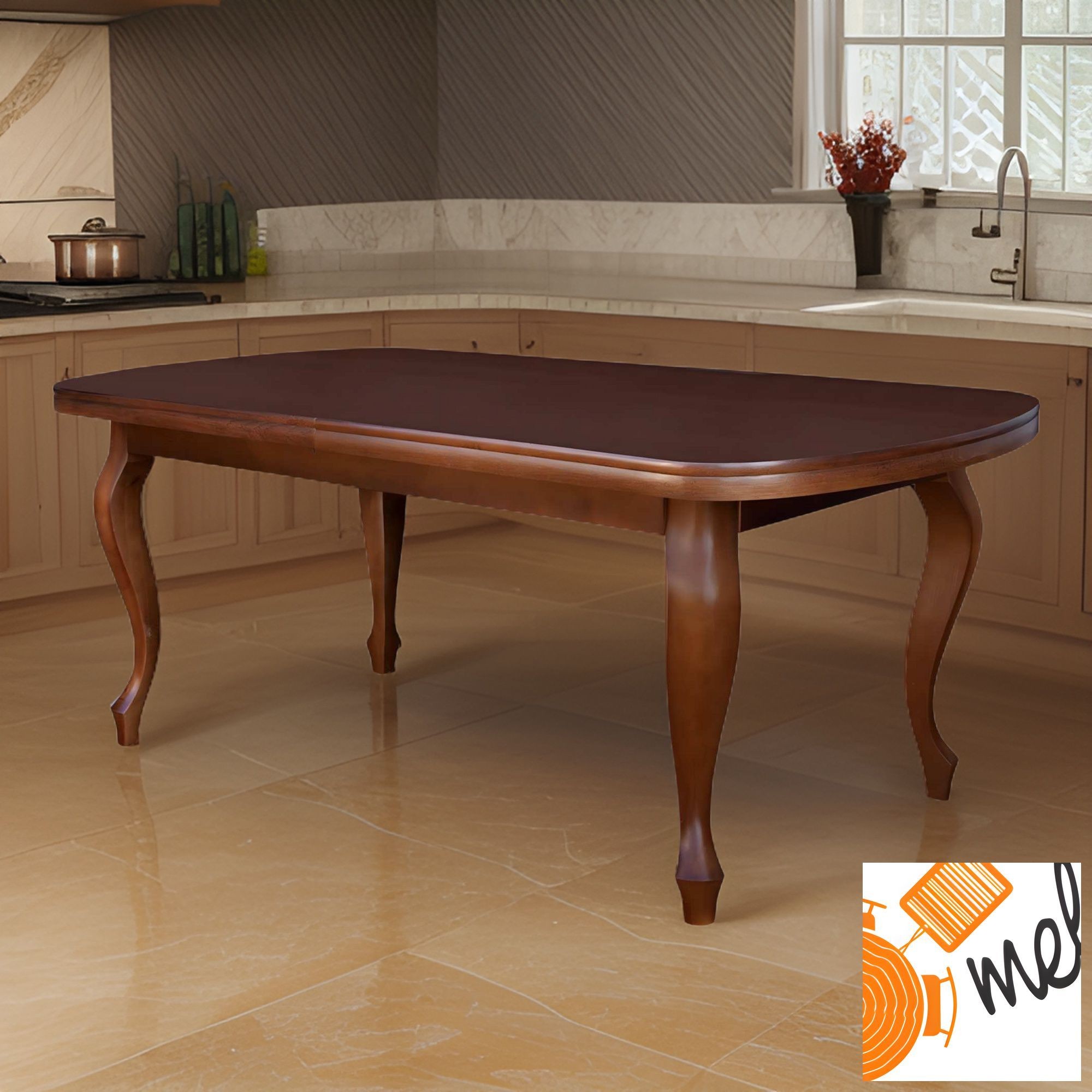 Klasyczny stół rozkładany Ludwik – owalny blat, fornir dębowy, model S03 - obrazek 3