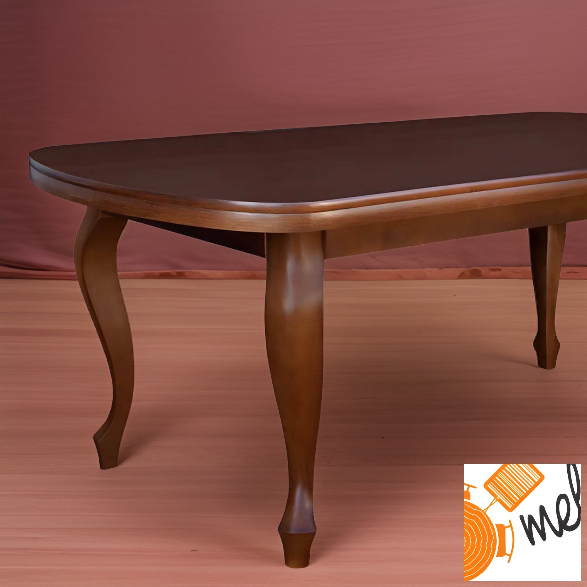 Klasyczny stół rozkładany Ludwik – owalny blat, fornir dębowy, model S03 - obrazek 5