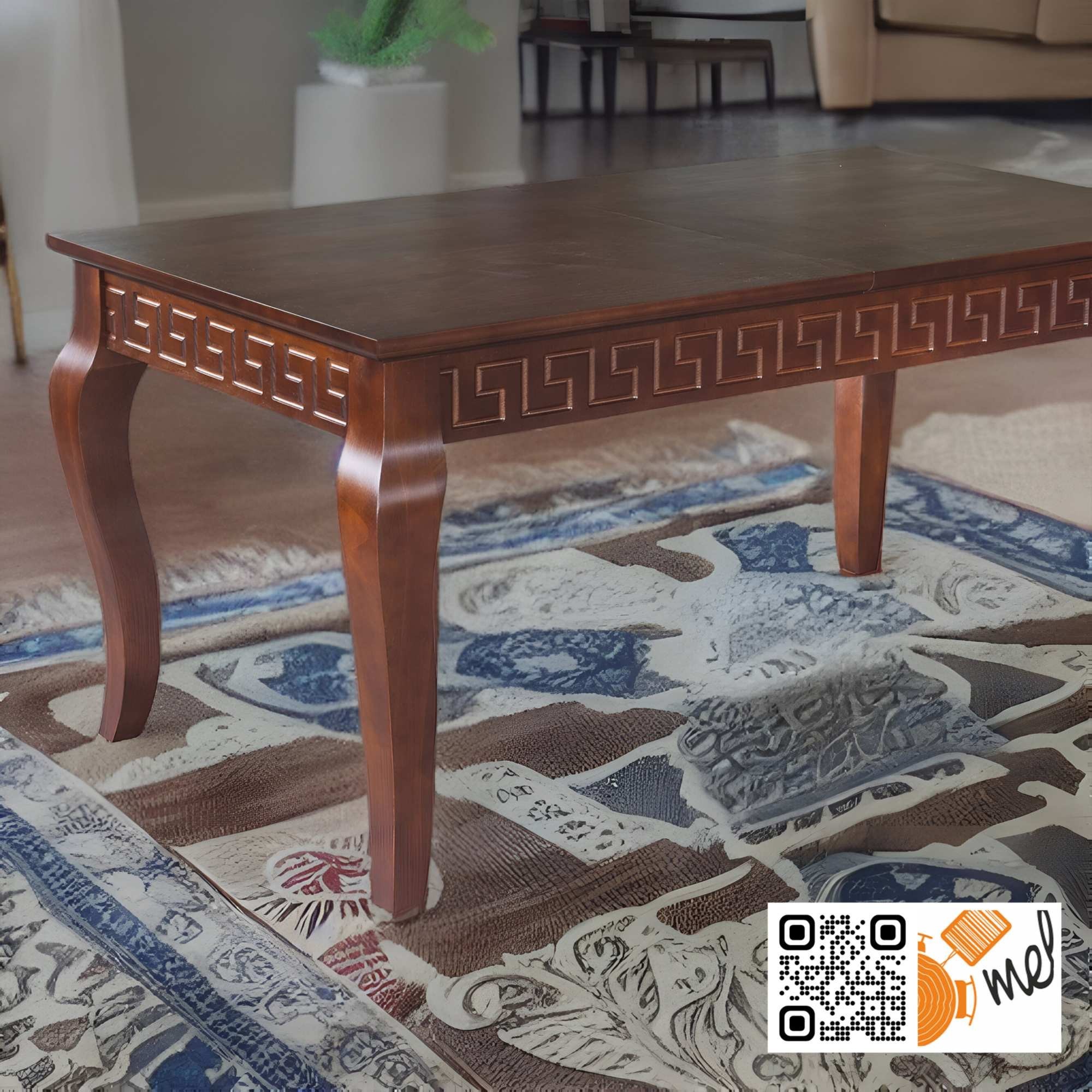 Stół rozkładany klasyczny z nogą Ludwik – model S35 Ludia - obrazek 2