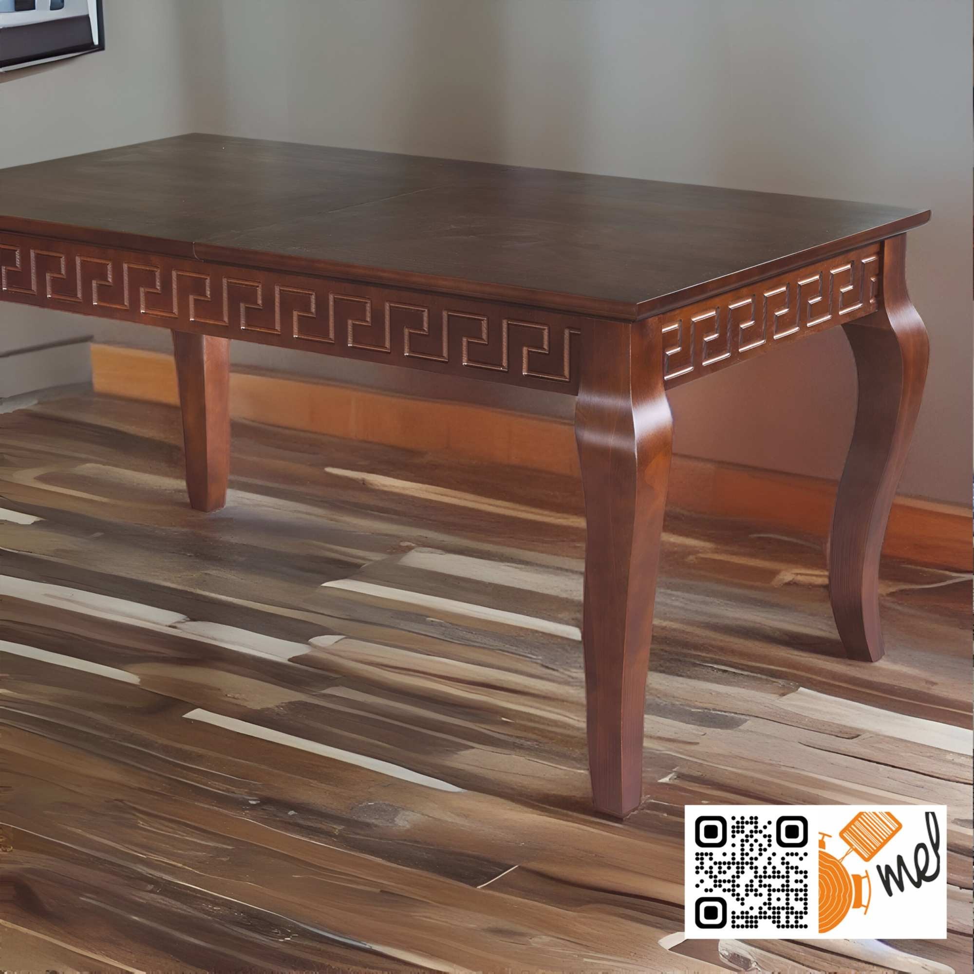 Stół rozkładany klasyczny z nogą Ludwik – model S35 Ludia - obrazek 3