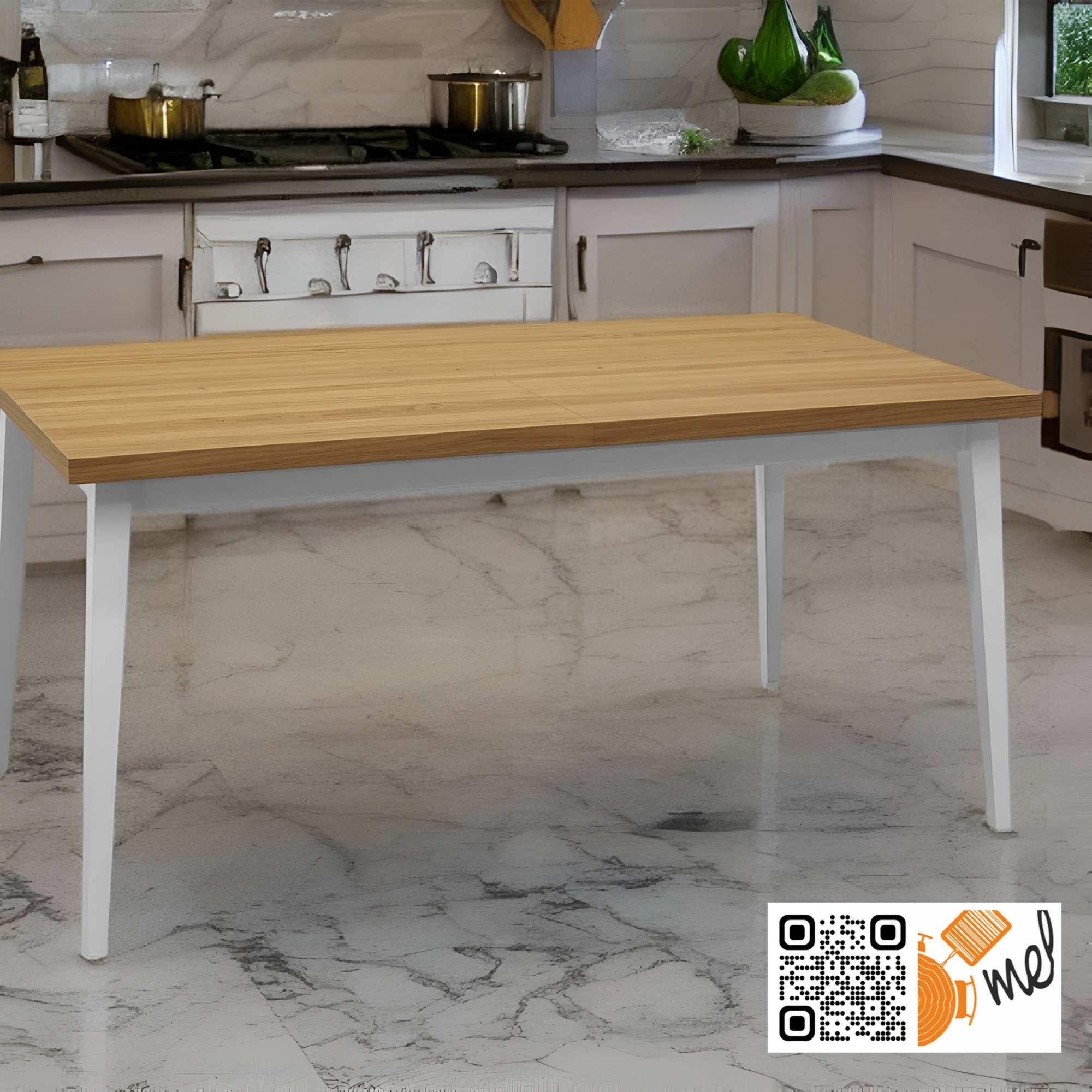 Nowoczesny stół rozkładany w stylu skandynawskim – model S28 z białymi nogami - obrazek 4