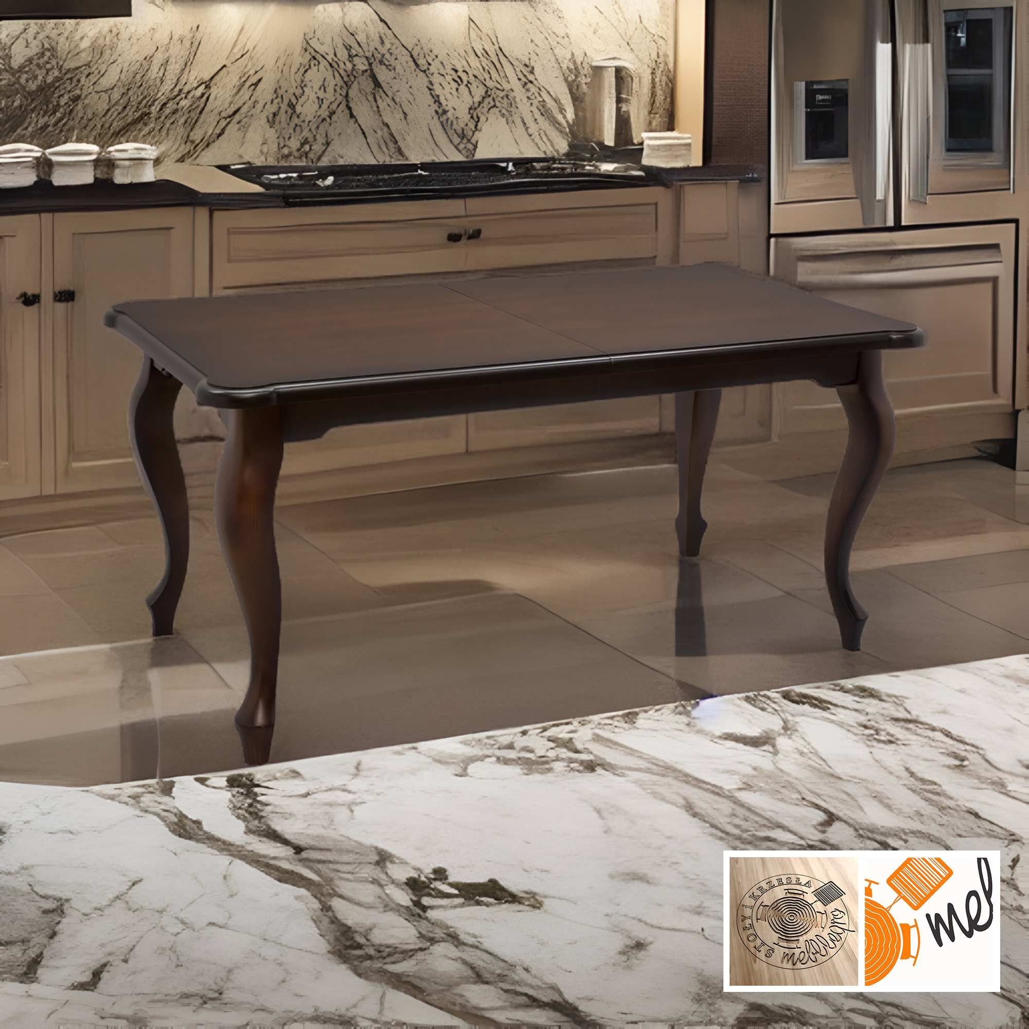 Stół rozkładany klasyczny typu Ludwik – elegancki model S39 do jadalni - obrazek 2