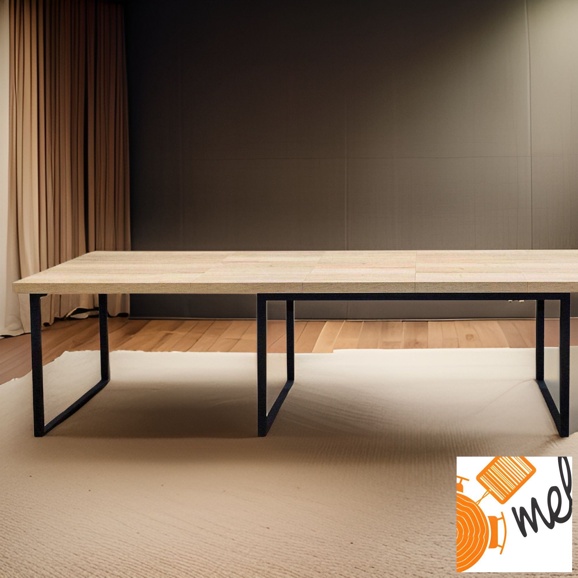 Stół rozkładany GIGANT XL podwójne nogi U metalowe model S70 - obrazek 4