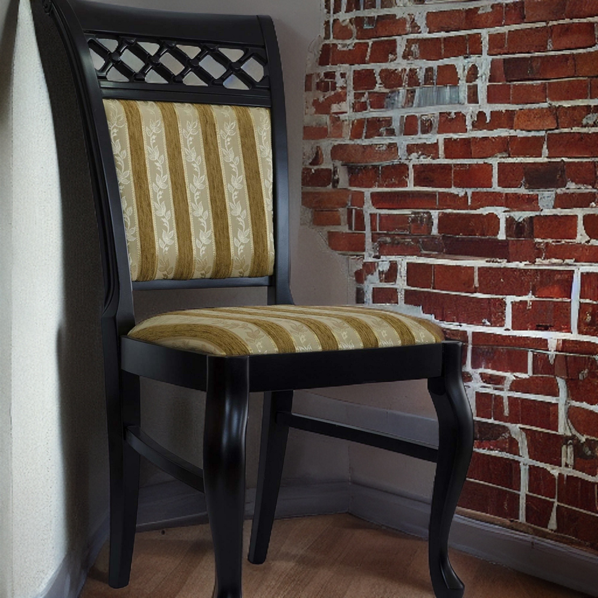 Luksusowe Krzesło K76 Neapol z Czarnymi Nogami - obrazek 3