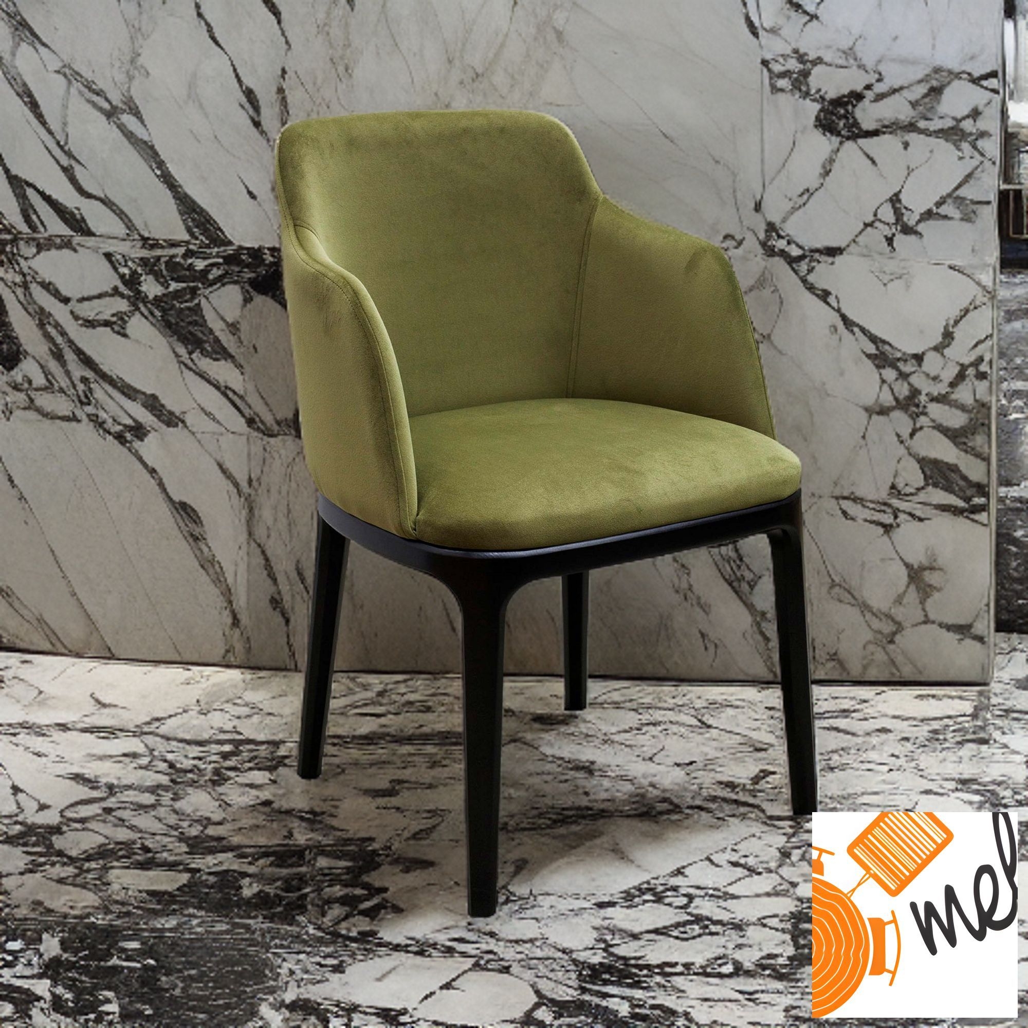 Izabella Fotel - Krzesło K118 Tapicerowane z Podłokietnikami - obrazek 4