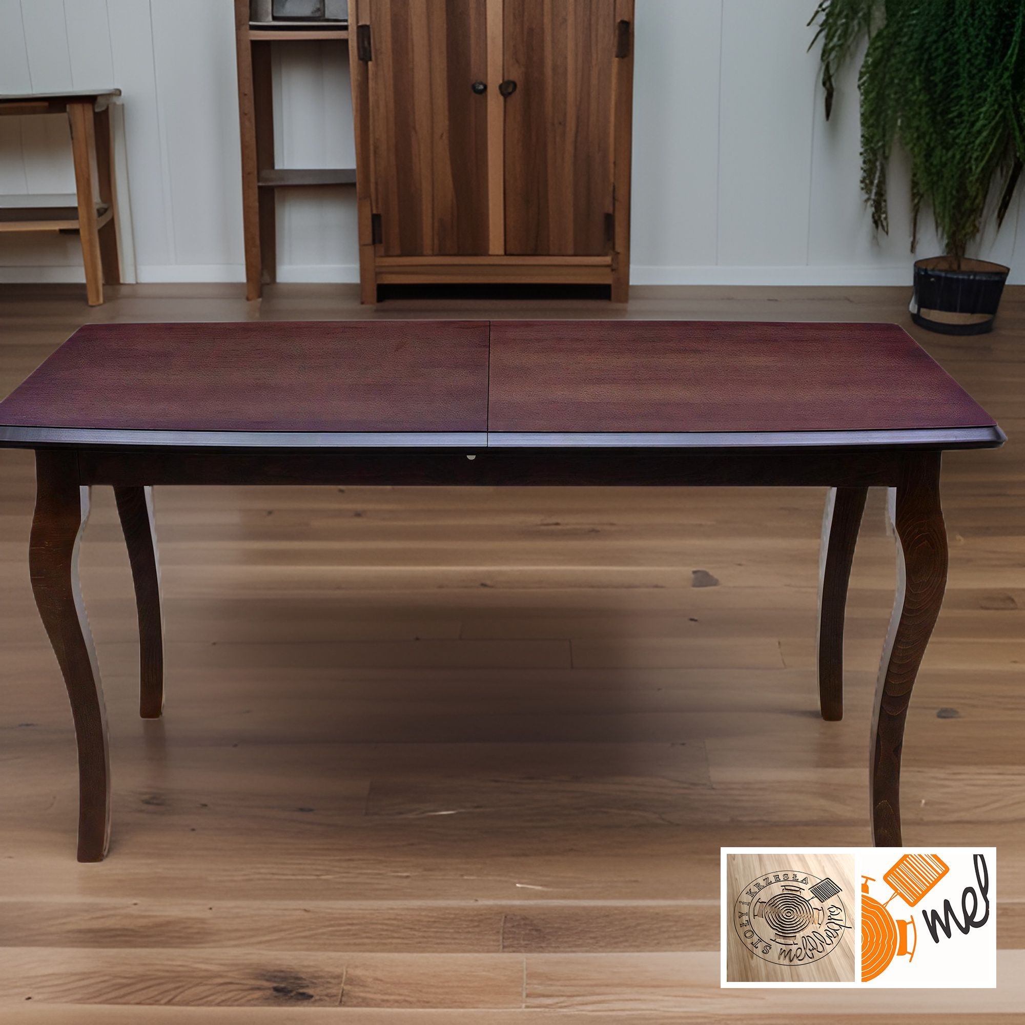 Stół rozkładany klasyczny typu Ludwik z prostokątnym blatem – model S65 - obrazek 3