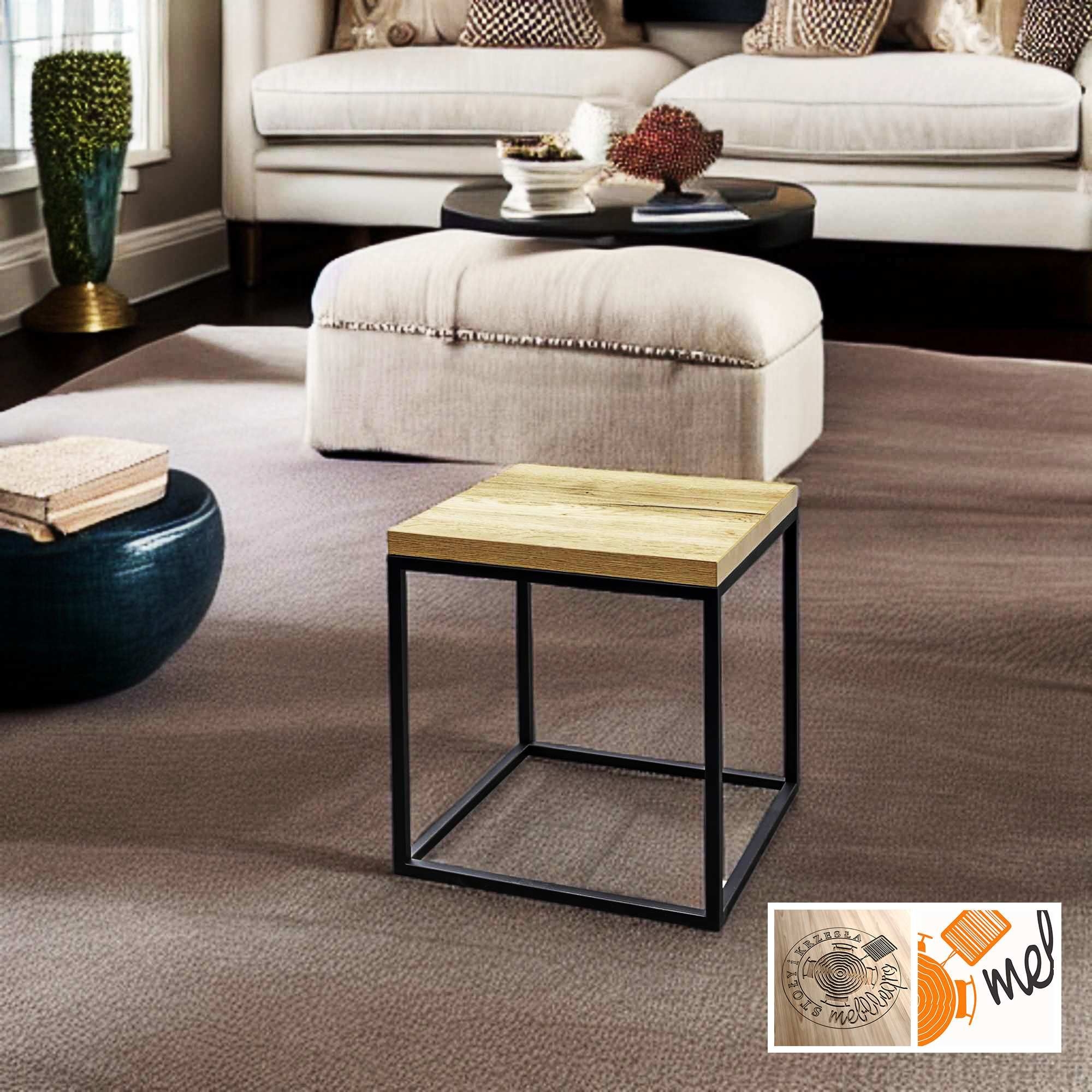 Stolik Kawowy Kostka L04 Styl Industrialny LOFT - obrazek 3