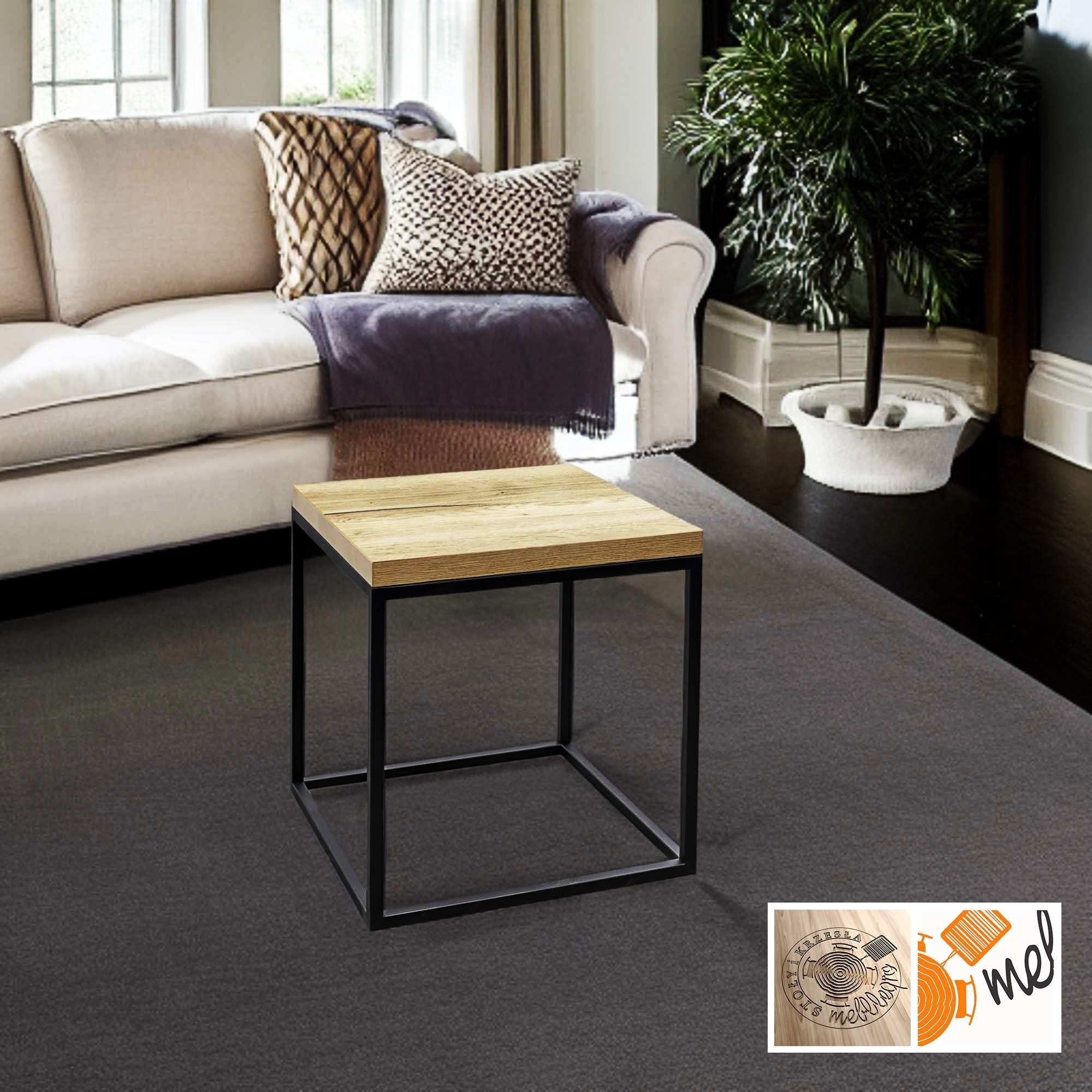 Stolik Kawowy Kostka L04 Styl Industrialny LOFT - obrazek 4