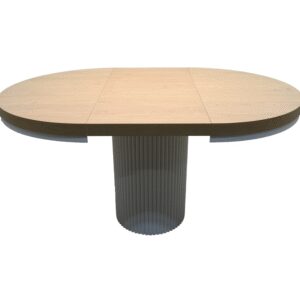 Stół rozkładany okrągły z centralną nogą typu kolumna – model S99