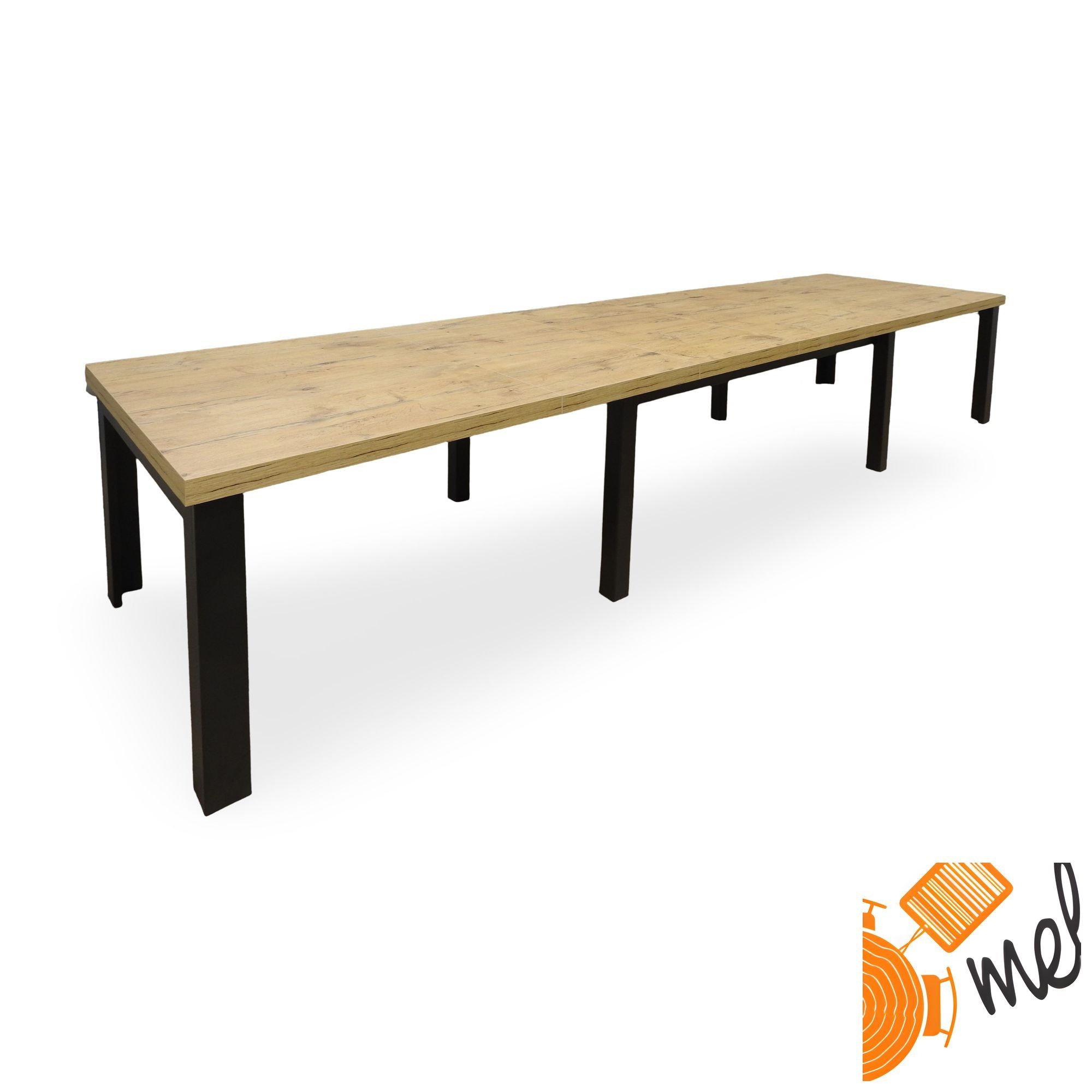 Stół rozkładany loftowy 8 NÓG XXL nogi metalowe