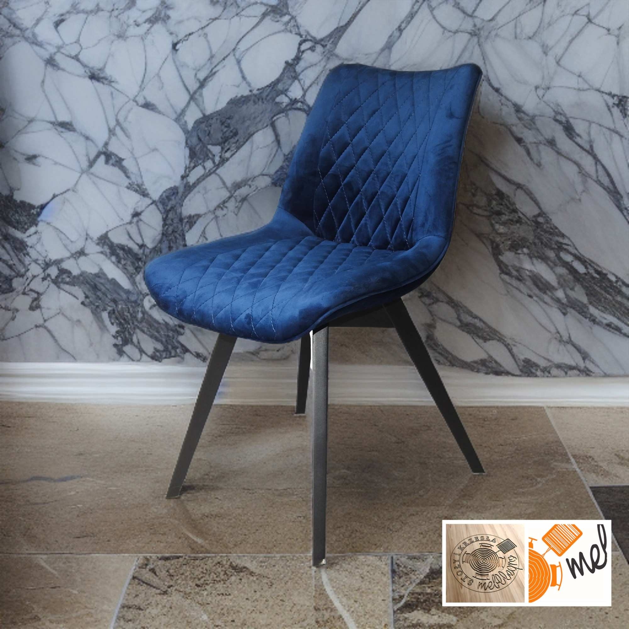 Wygodne Krzesło K182 Tapicerowane Skandynawskie - obrazek 2