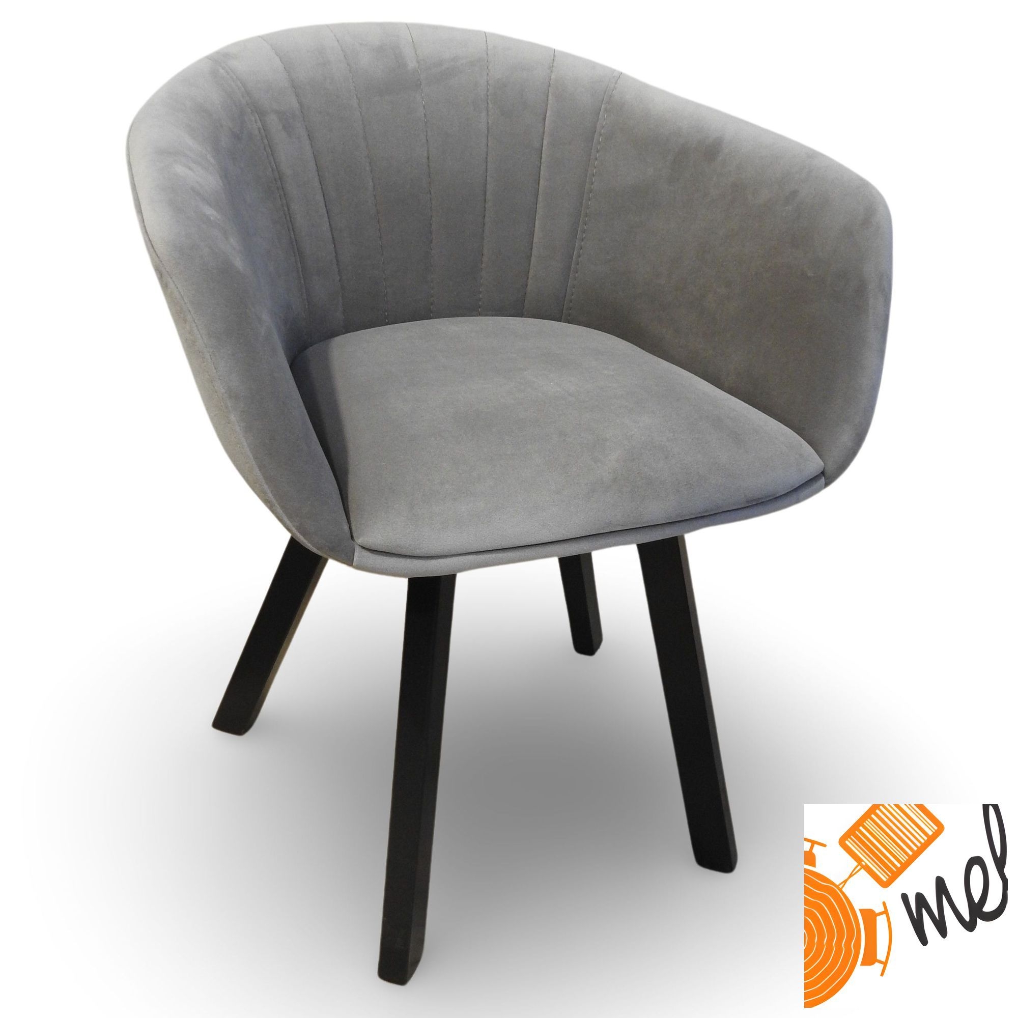 Tapicerowane Krzesło K184 Muszelka Fotelowe