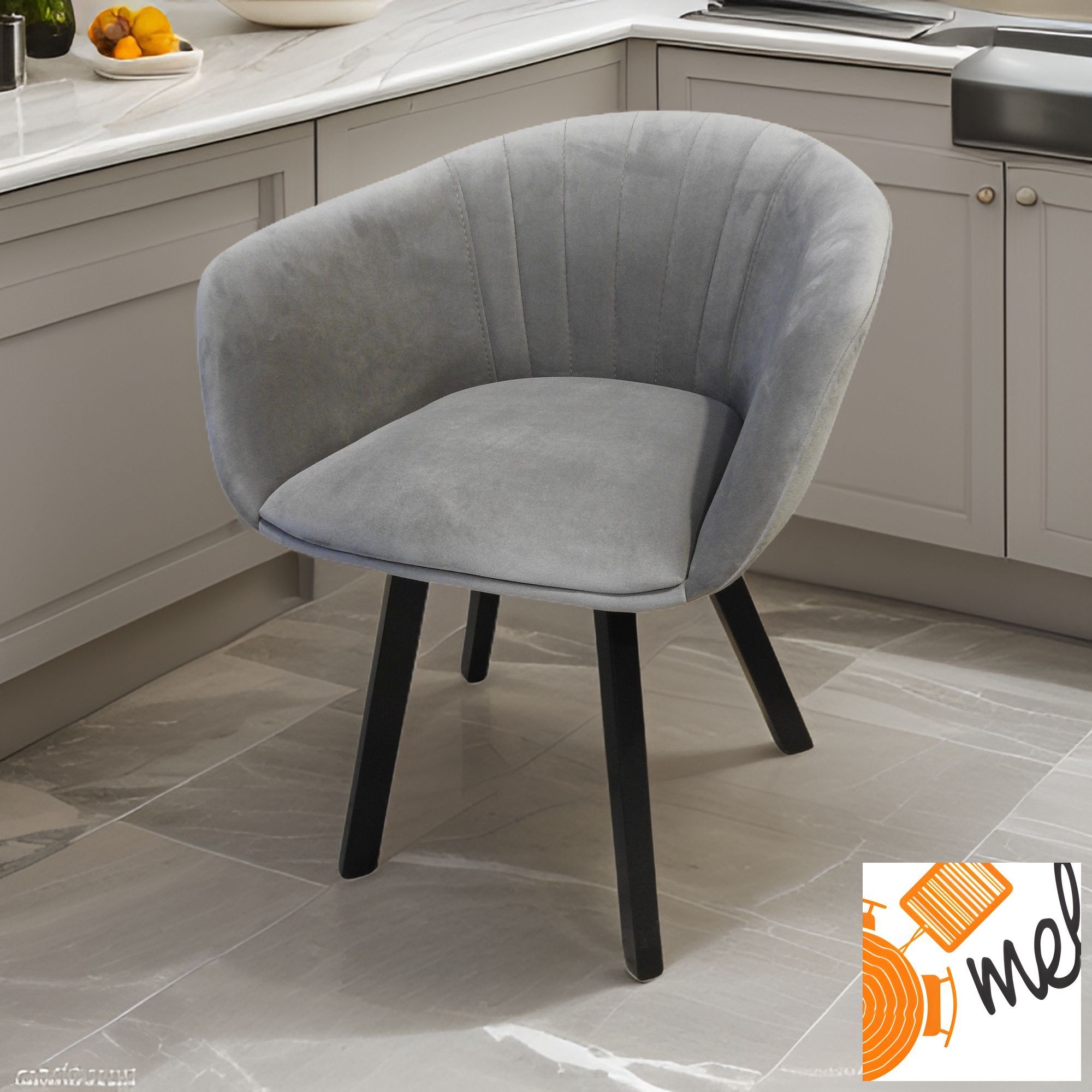 Tapicerowane Krzesło K184 Muszelka Fotelowe - obrazek 3