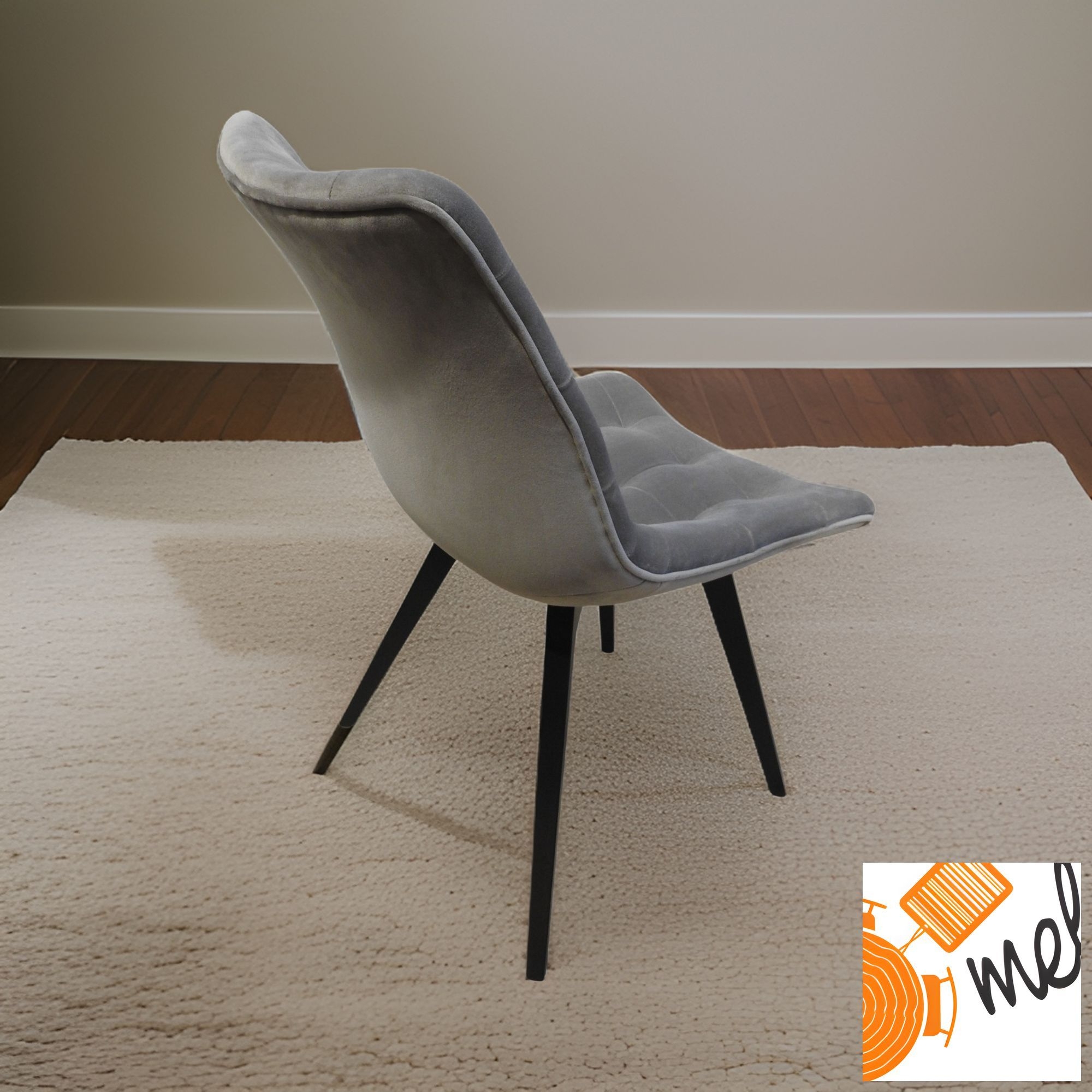 Szare Krzesło K185 Tapicerowane - obrazek 4