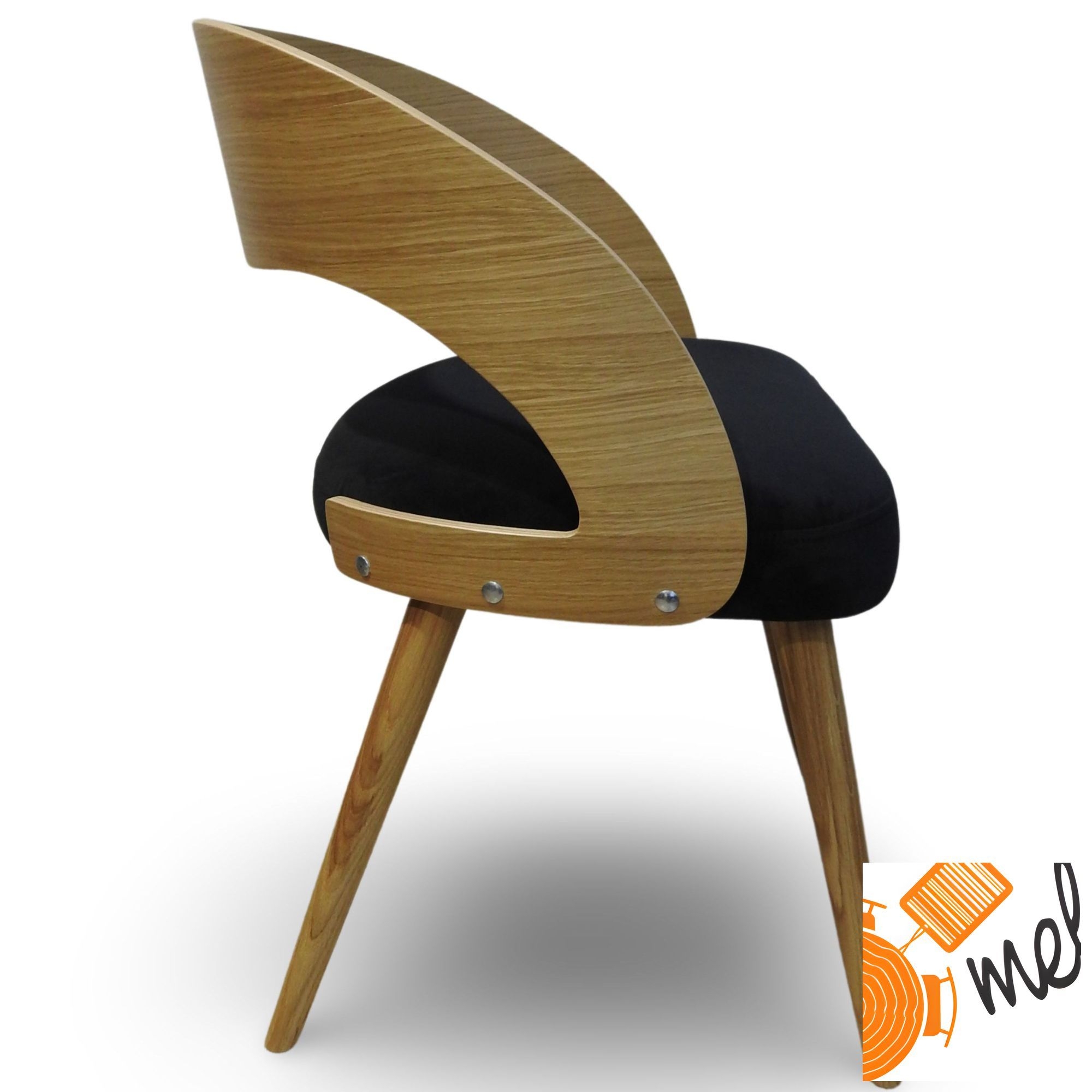 Krzesło K188 Fabio Miękkie Siedzisko Nogi Dębowe - obrazek 3