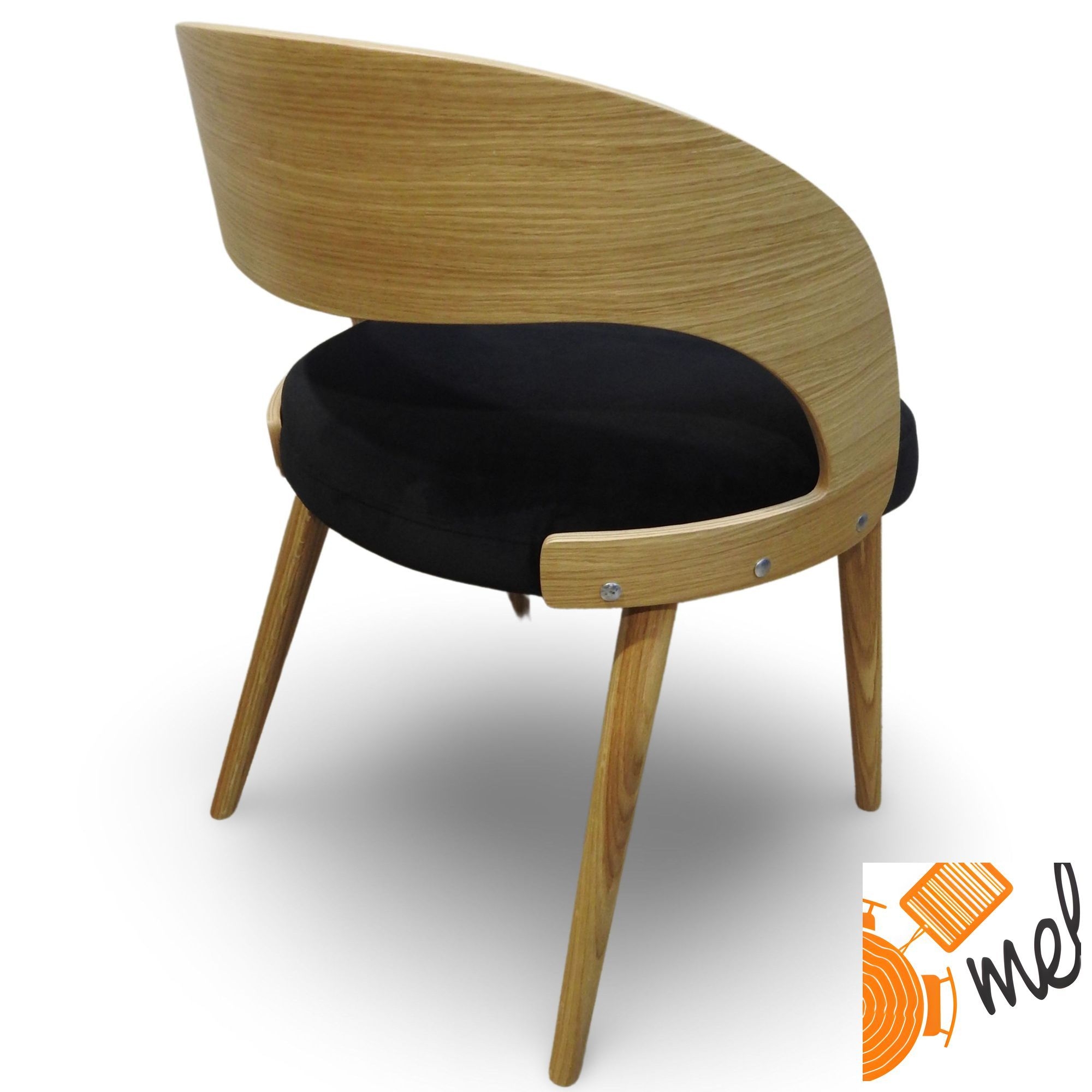 Krzesło K188 Fabio Miękkie Siedzisko Nogi Dębowe - obrazek 4