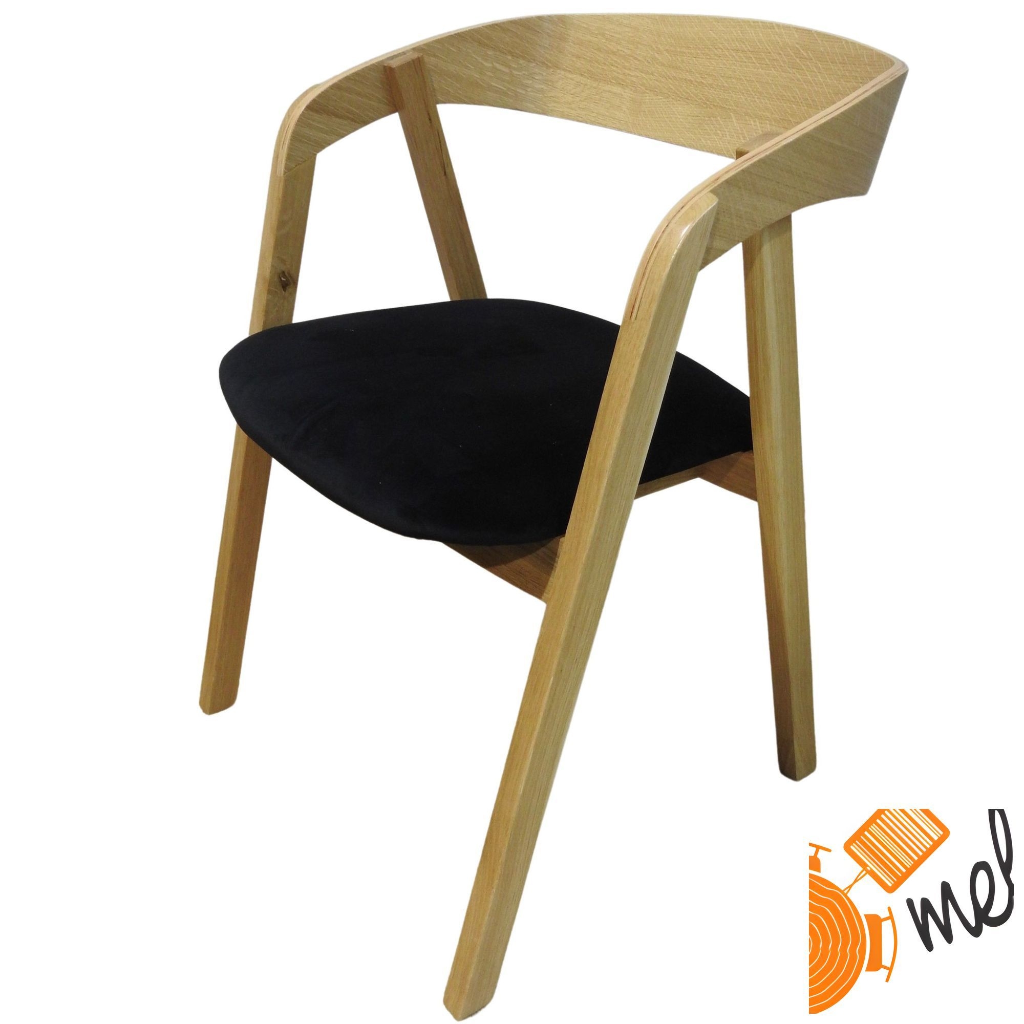 Dębowe Krzesło K190 Tutti Tapicerowane Siedzisko