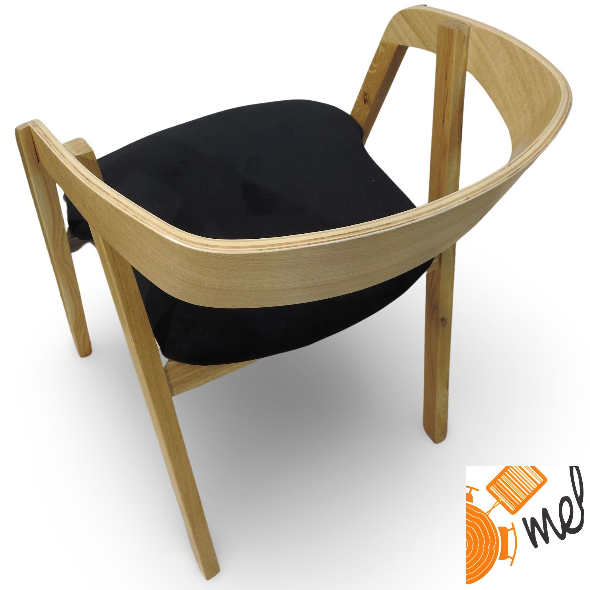 Dębowe Krzesło K190 Tutti Tapicerowane Siedzisko - obrazek 4