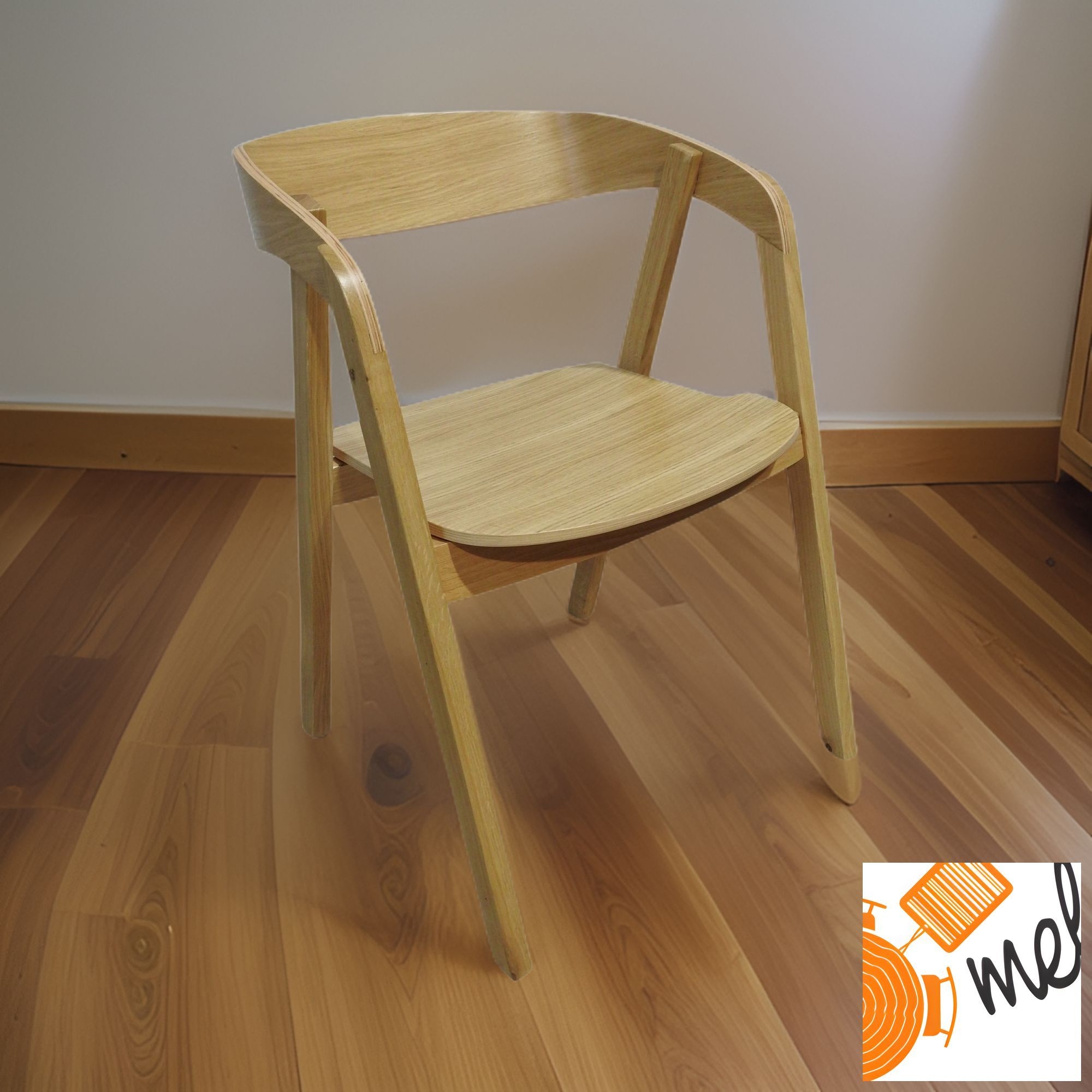 Dębowe Krzesło K189 Tutti Drewniane Siedzisko - obrazek 2