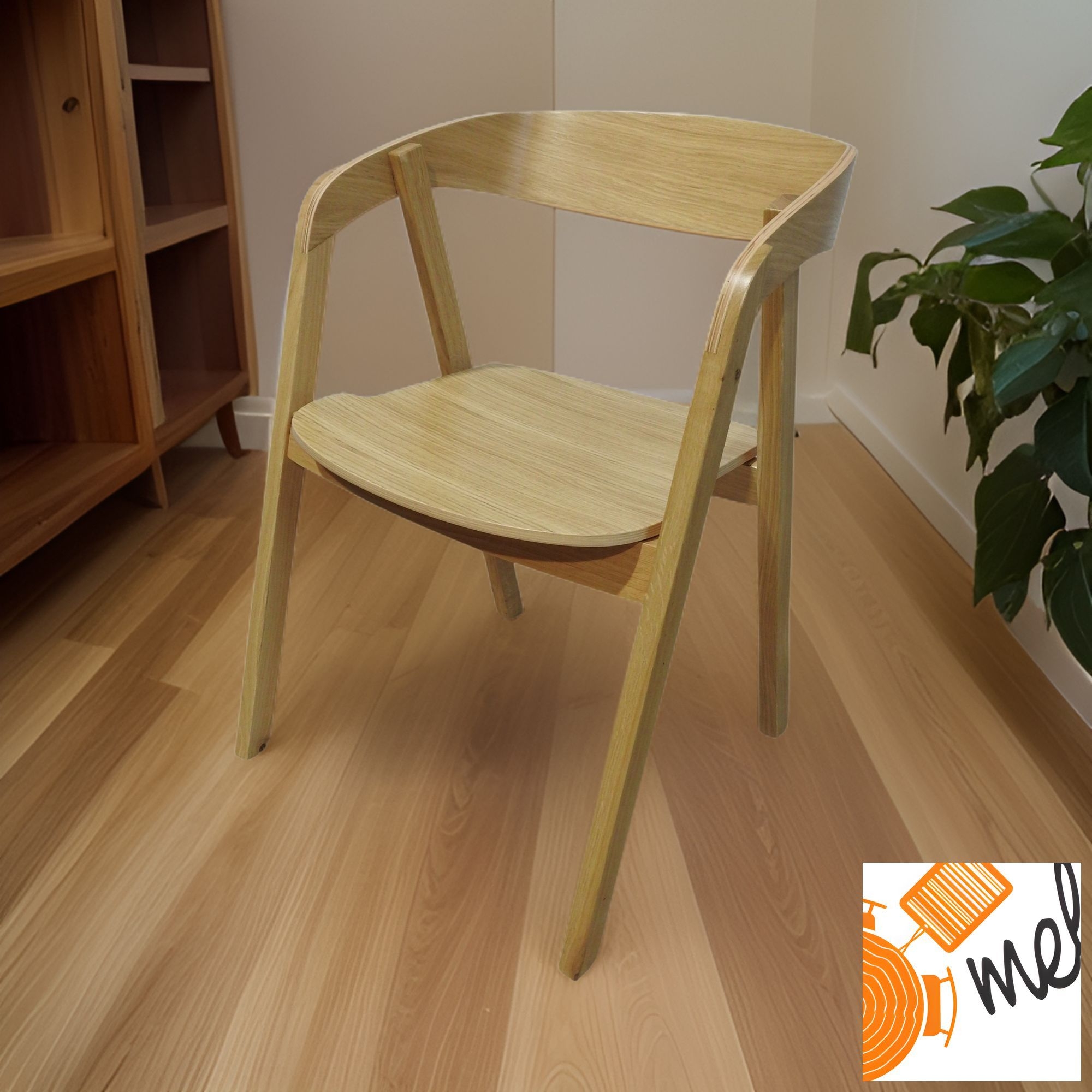 Dębowe Krzesło K189 Tutti Drewniane Siedzisko - obrazek 4