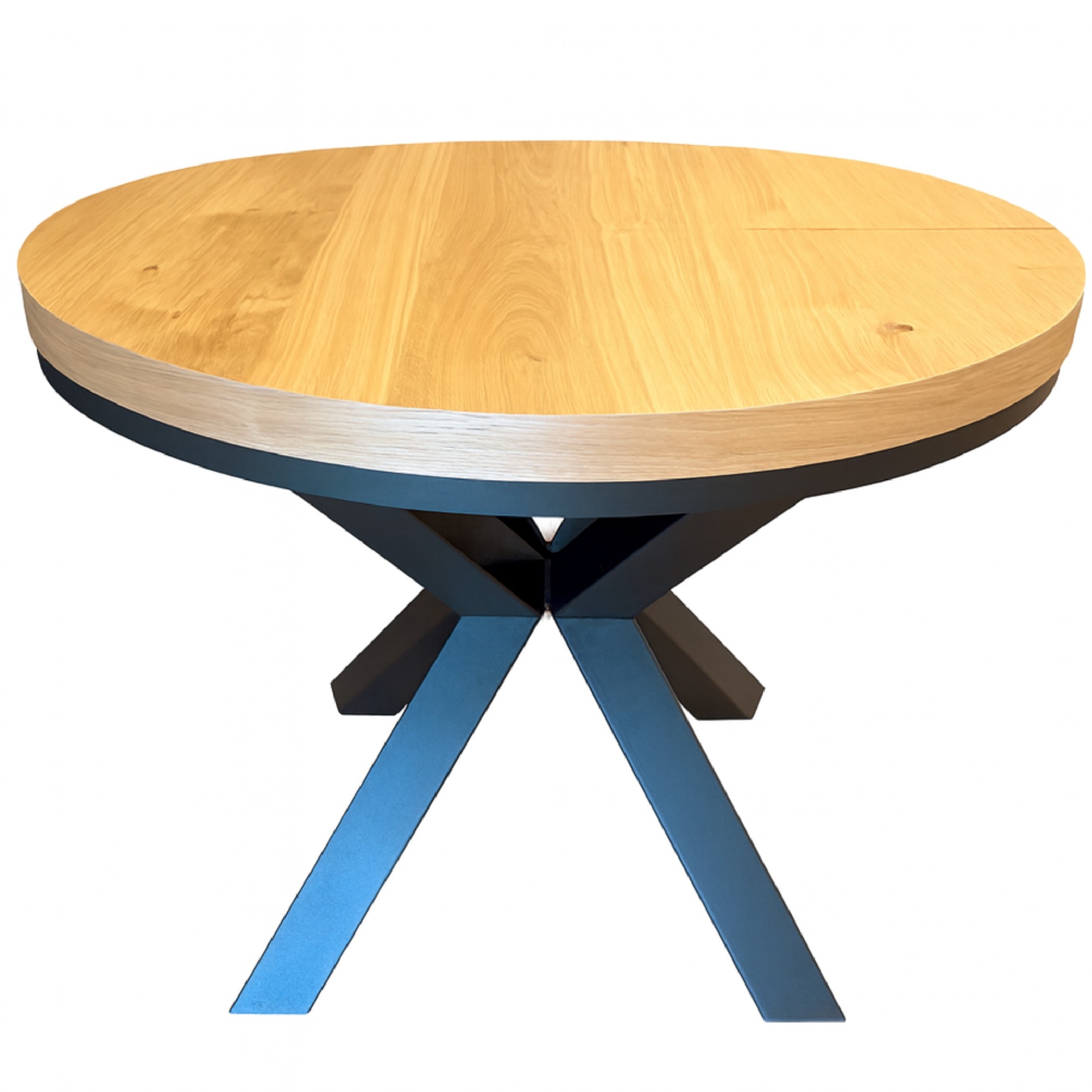 Stół okrągły loftowy z metalowymi nogami w stylu pająk