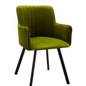 Krzesło z podłokietnikami K157 welurowe fotelowe