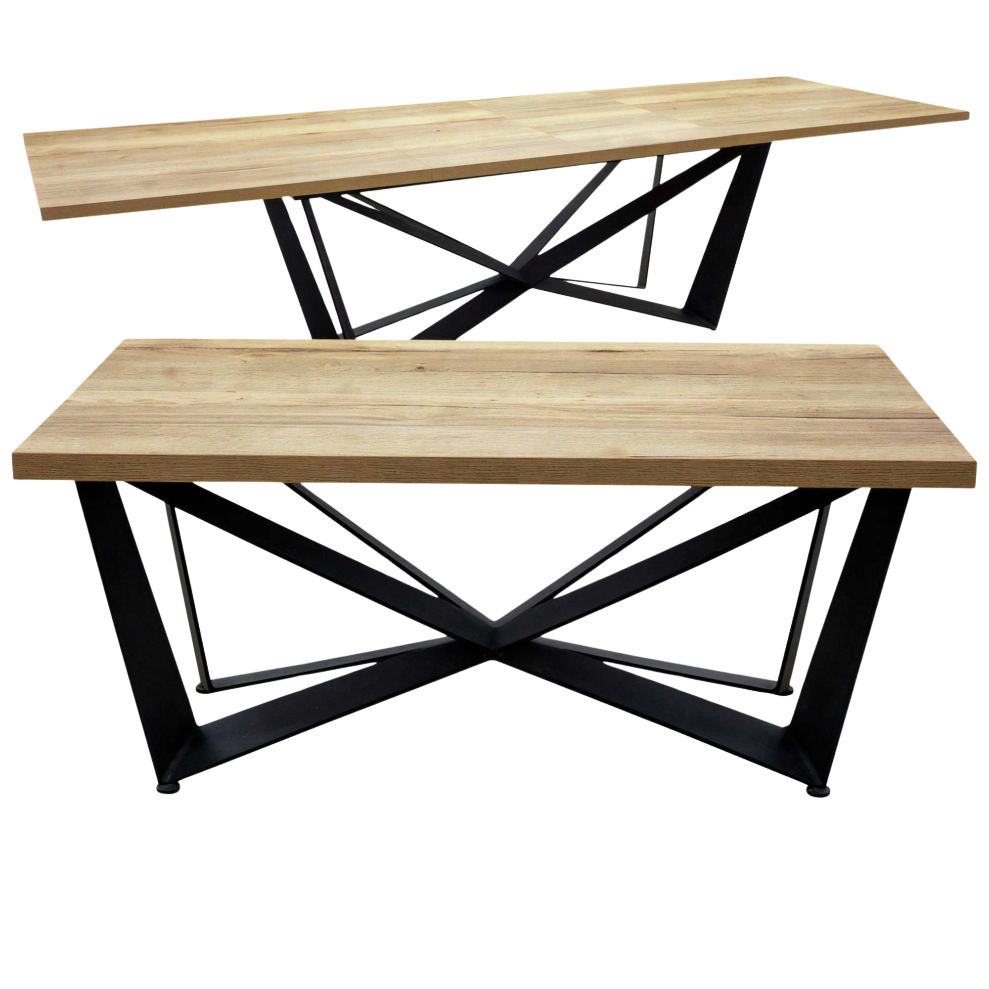 Stół rozkładany industrialny loftowy z metalową nogą – model Skorpion S30