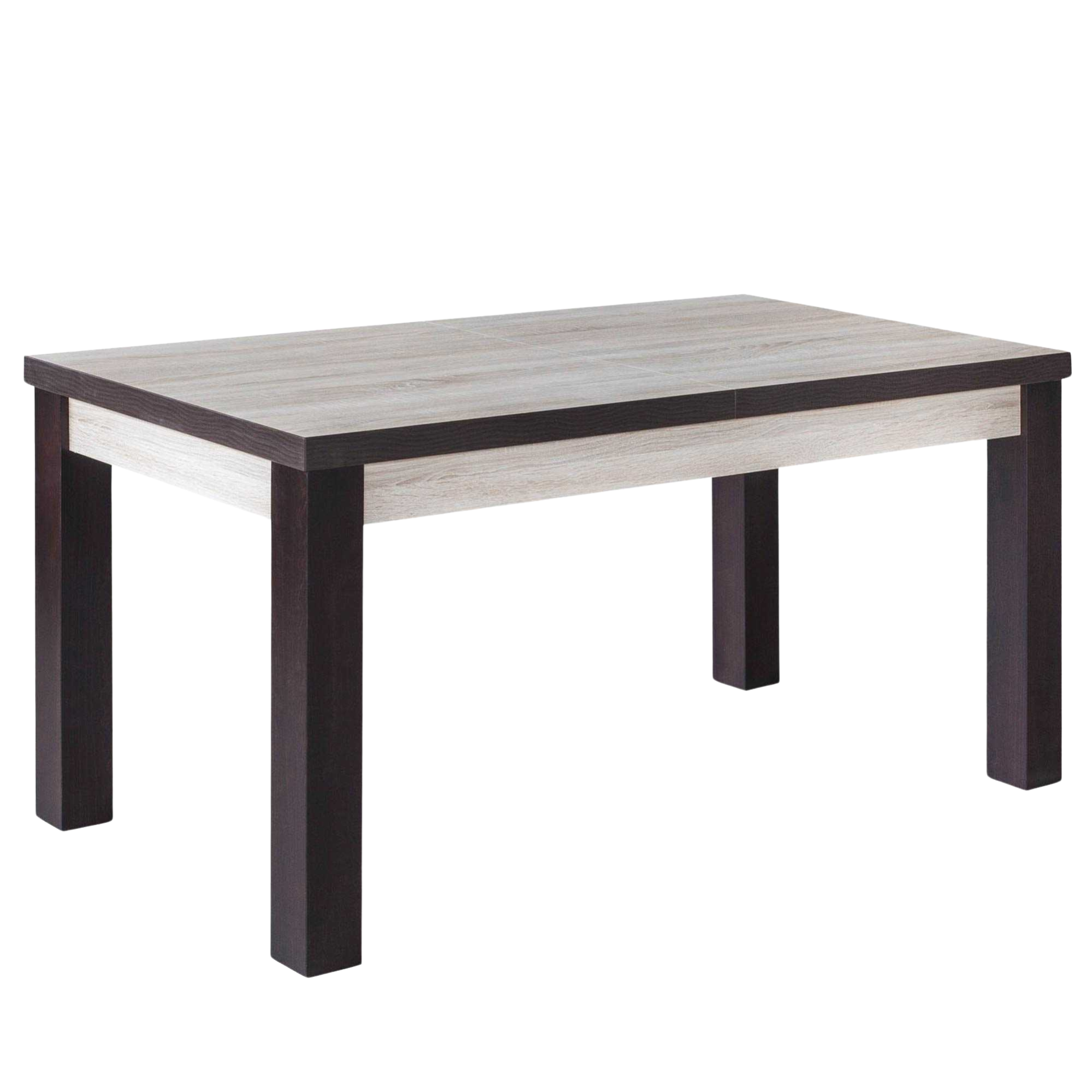 Stół rozkładany laminowany do kuchni – dwukolorowy blat, model S51