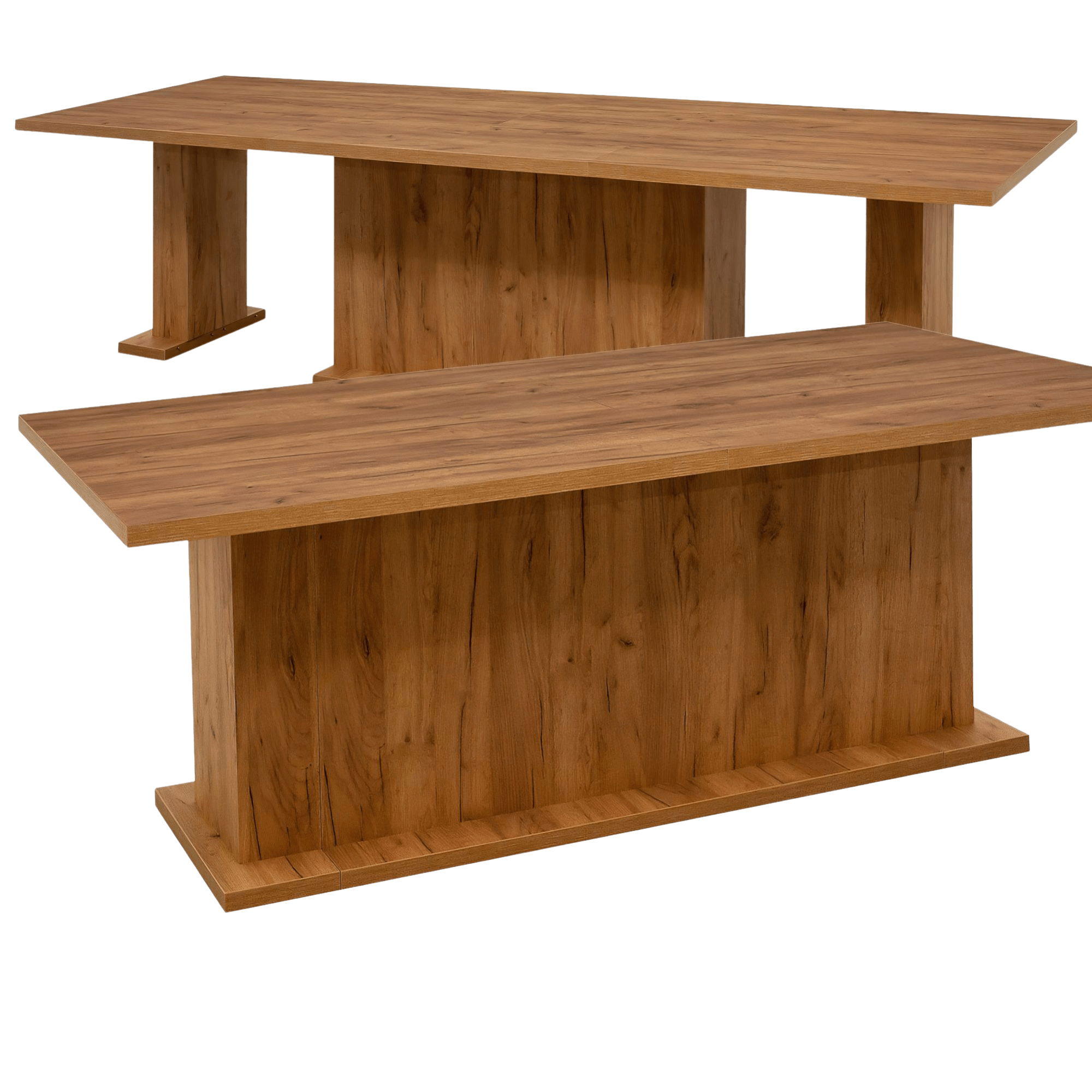 Duży stół rozkładany prostokątny z centralną podstawą – GIGANT XXL model S57