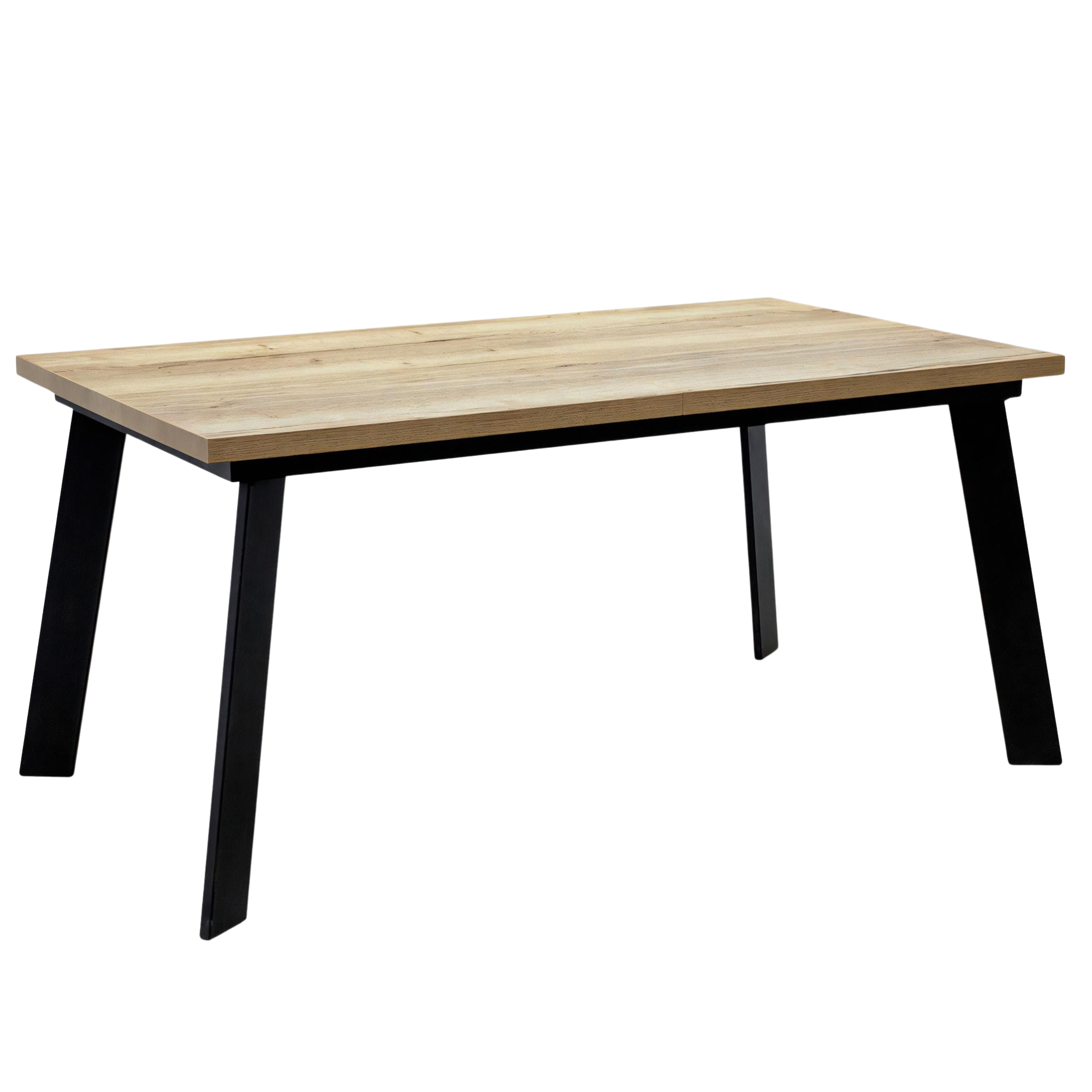 Loftowy stół rozkładany do jadalni – metalowe nogi pod kątem model S48