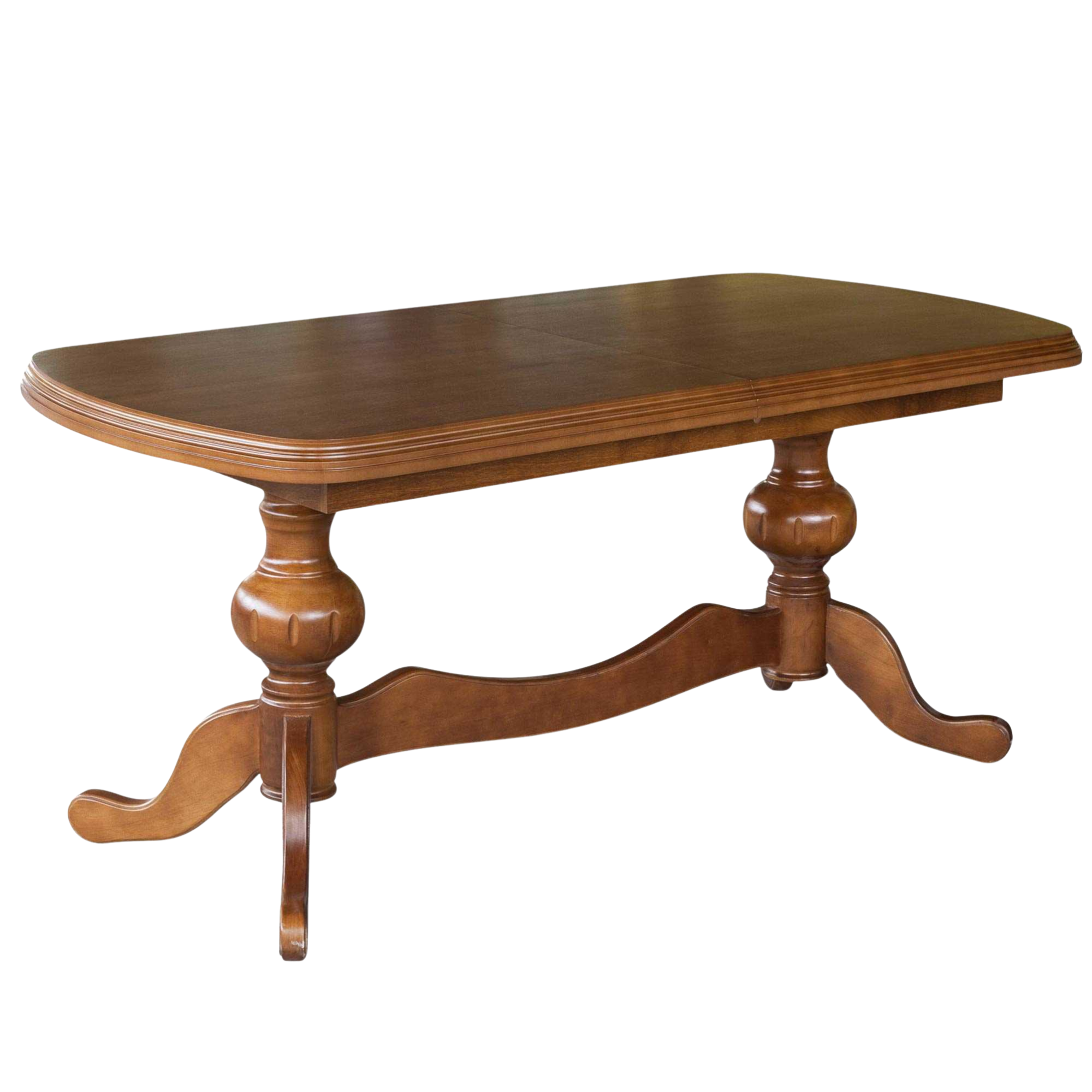 Stół rozkładany klasyczny z drewnianą okrągłą nogą – model S49 do jadalni