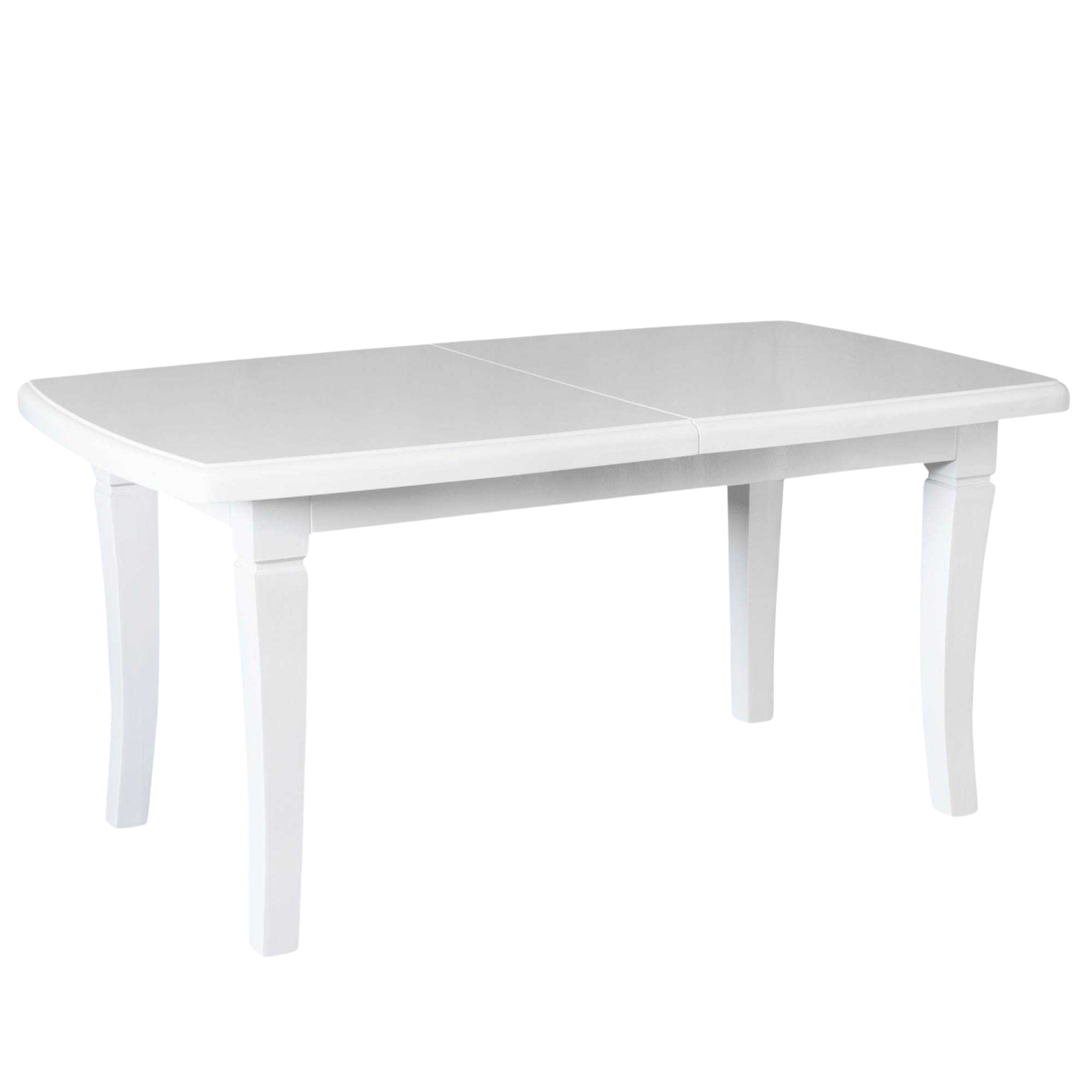 Biały stół rozkładany do jadalni – stylowy model S16 z gładkim blatem