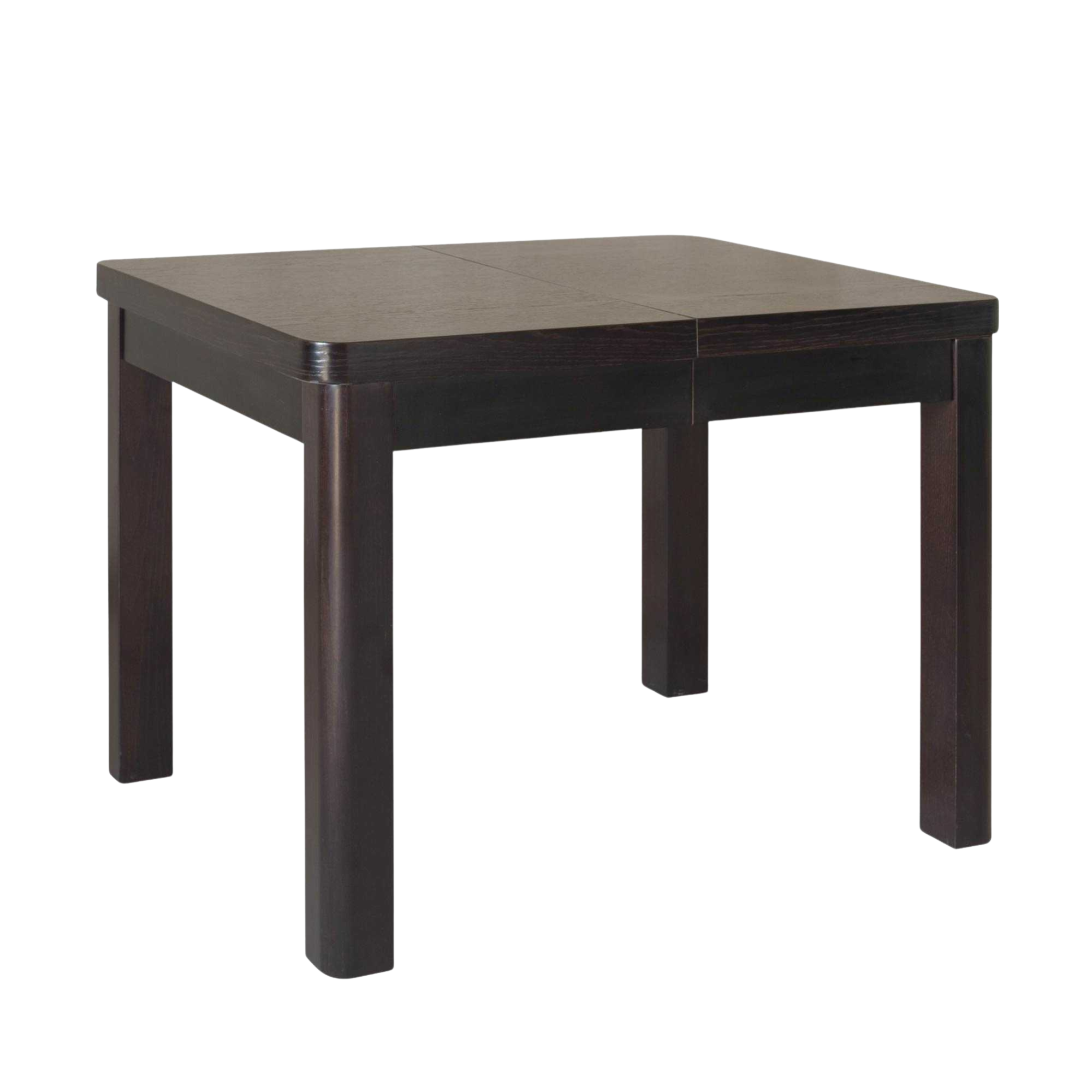 Duży stół rozkładany XL prostokątny z zaokrąglonym blatem – fornir dębowy, model S18 MINI-MAX