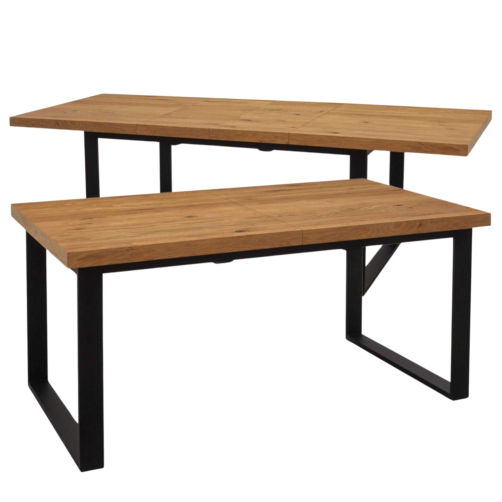 Nowoczesny stół loftowy rozkładany do jadalni – metalowa noga typu U