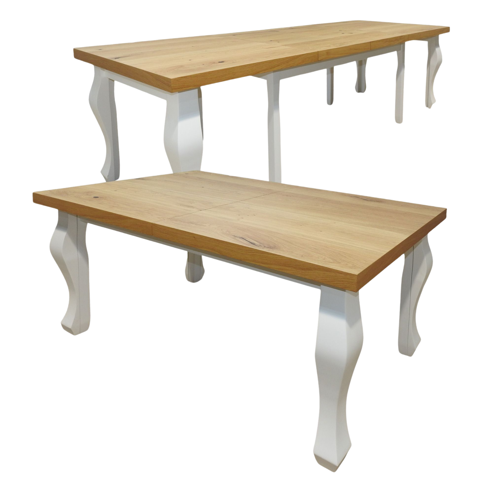 Stół rozkładany klasyczny z nogą typu Ludwik