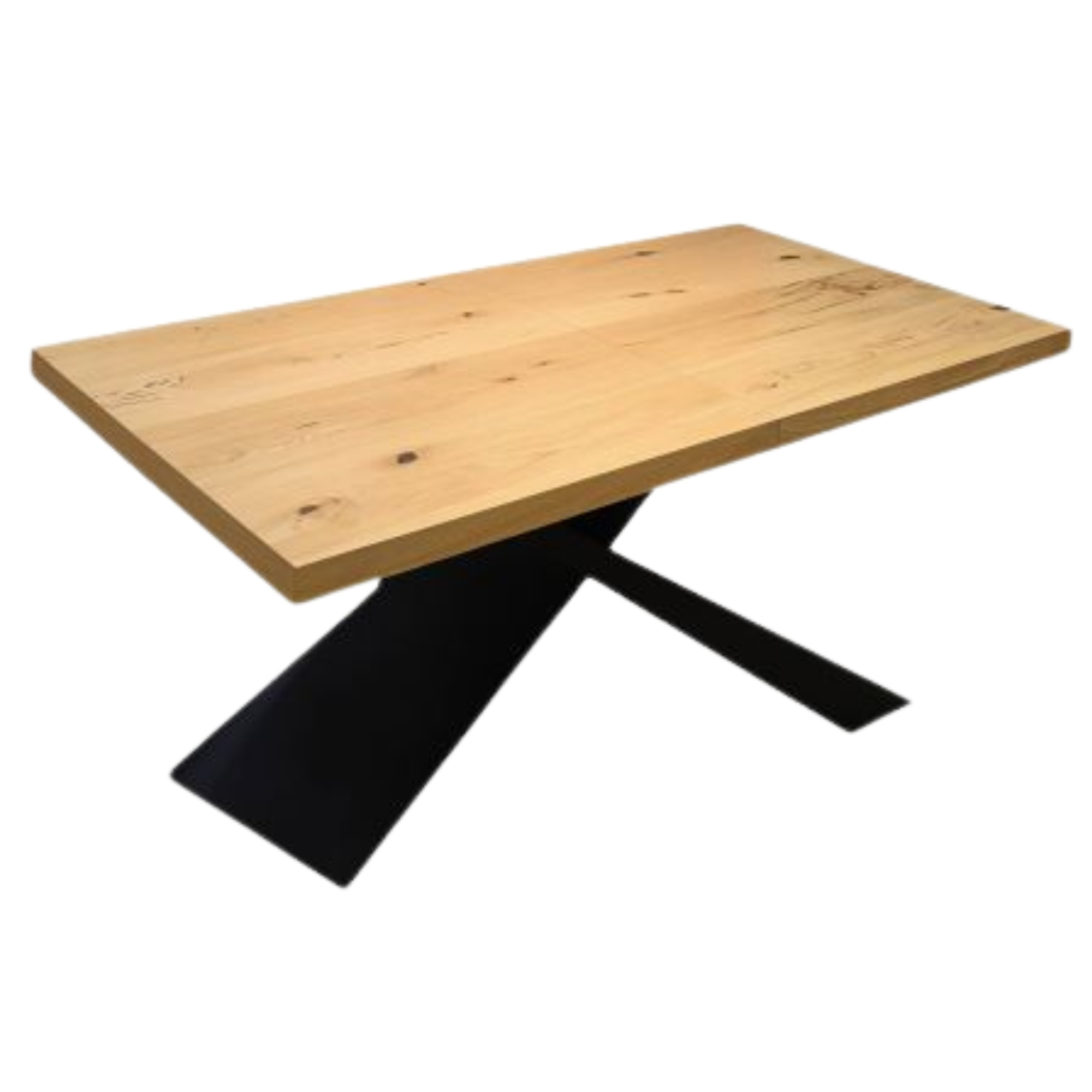 Industrialny stół rozkładany loftowy – metalowa noga