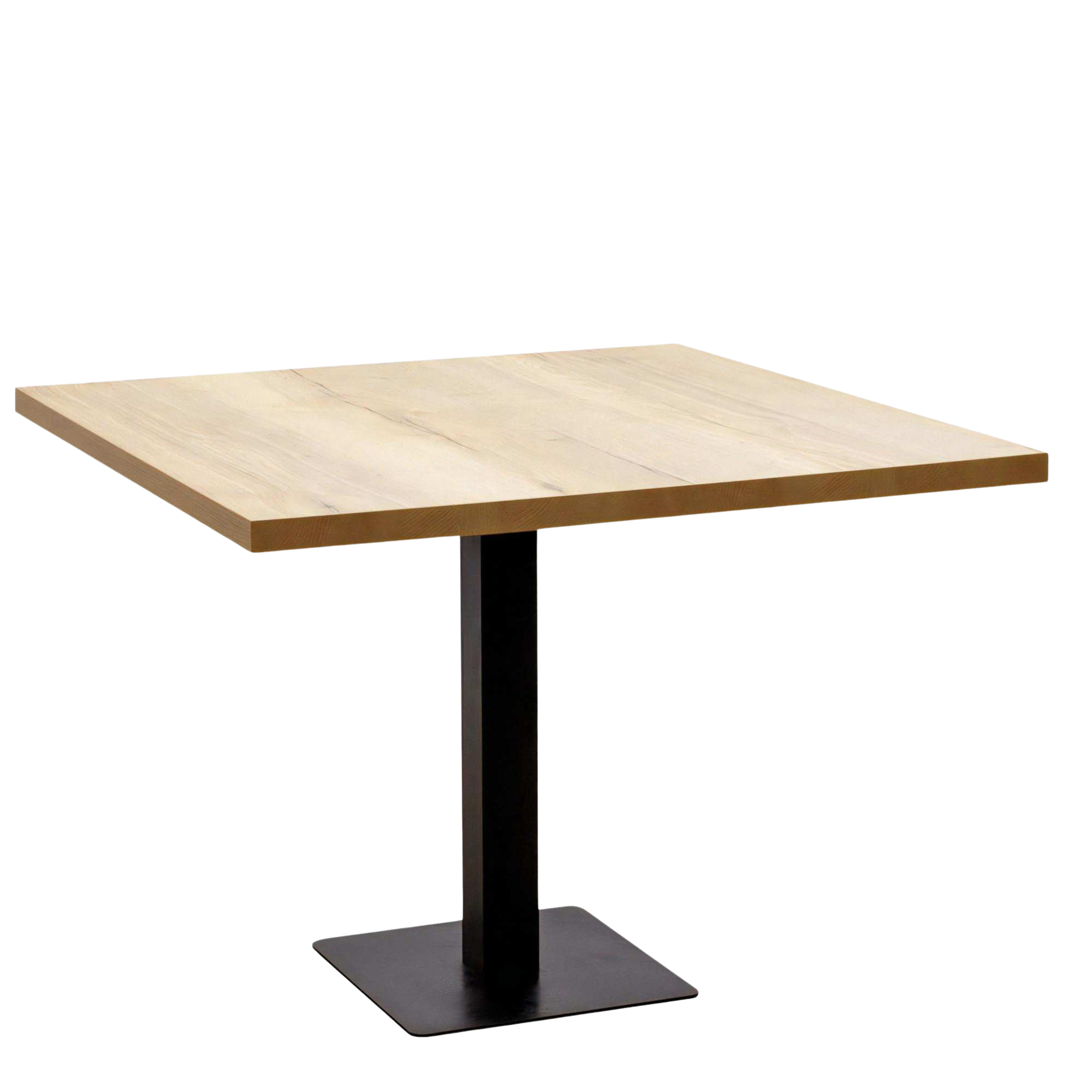 Kwadratowy Stolik S44 Na Jednej Nodze z Metalu