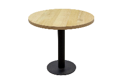 Okrągły stolik loftowy do kawiarni – metalowa noga model S43 - obrazek 5