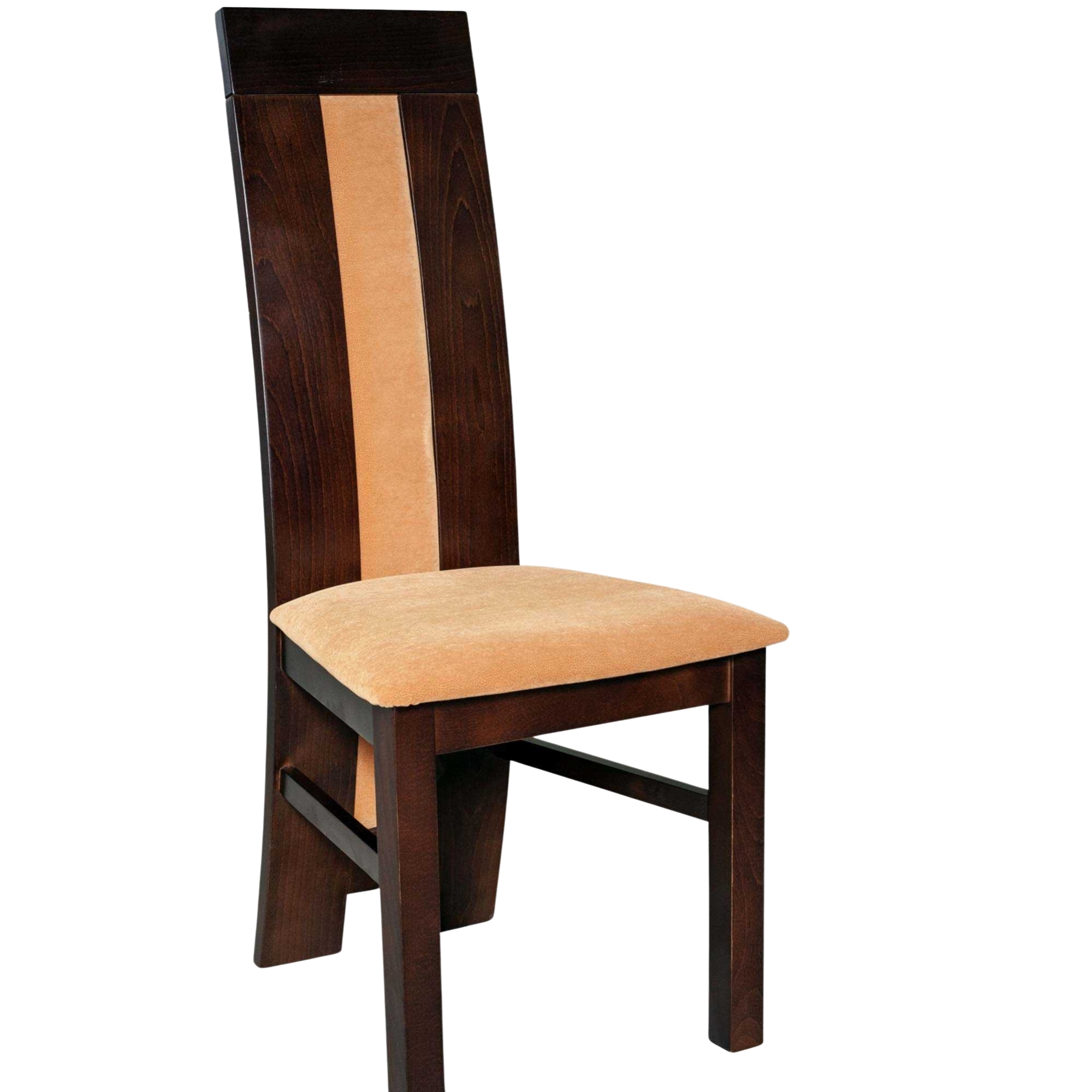 Krzesło drewniane K50 wysokie oparcie tapicerowane