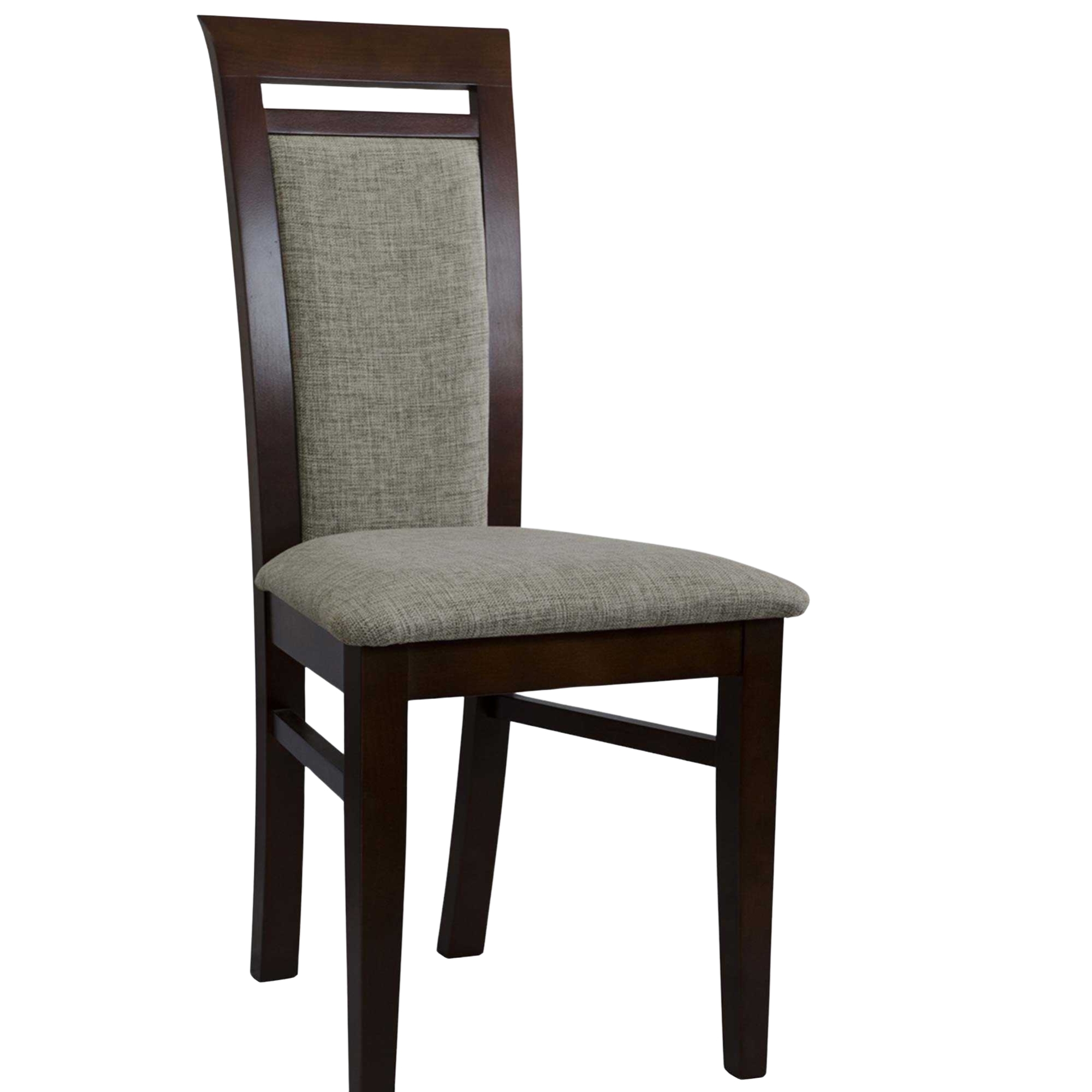 Krzesło tapicerowane K43 drewniane wysokie oparcie